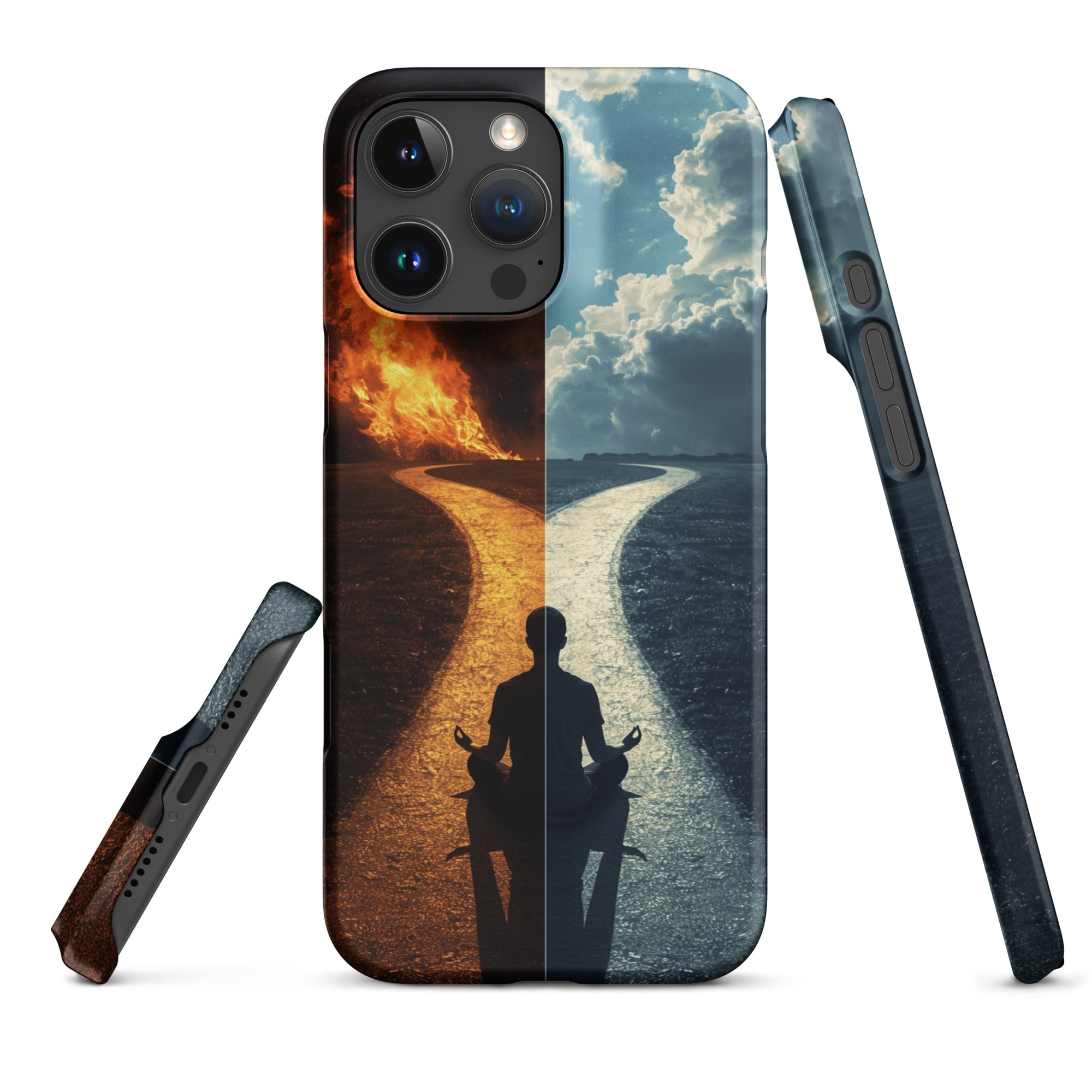 Cover iPhone Resistente – Compatibile con Ricarica Wireless – Design The origin choice-Biiply
