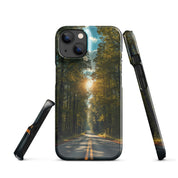 Cover iPhone Resistente – Compatibile con Ricarica Wireless – Design Tree Lined Street-Biiply