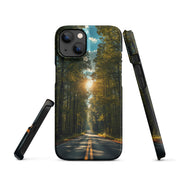 Cover iPhone Resistente – Compatibile con Ricarica Wireless – Design Tree Lined Street-Biiply