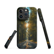 Cover iPhone Resistente – Compatibile con Ricarica Wireless – Design Tree Lined Street-Biiply