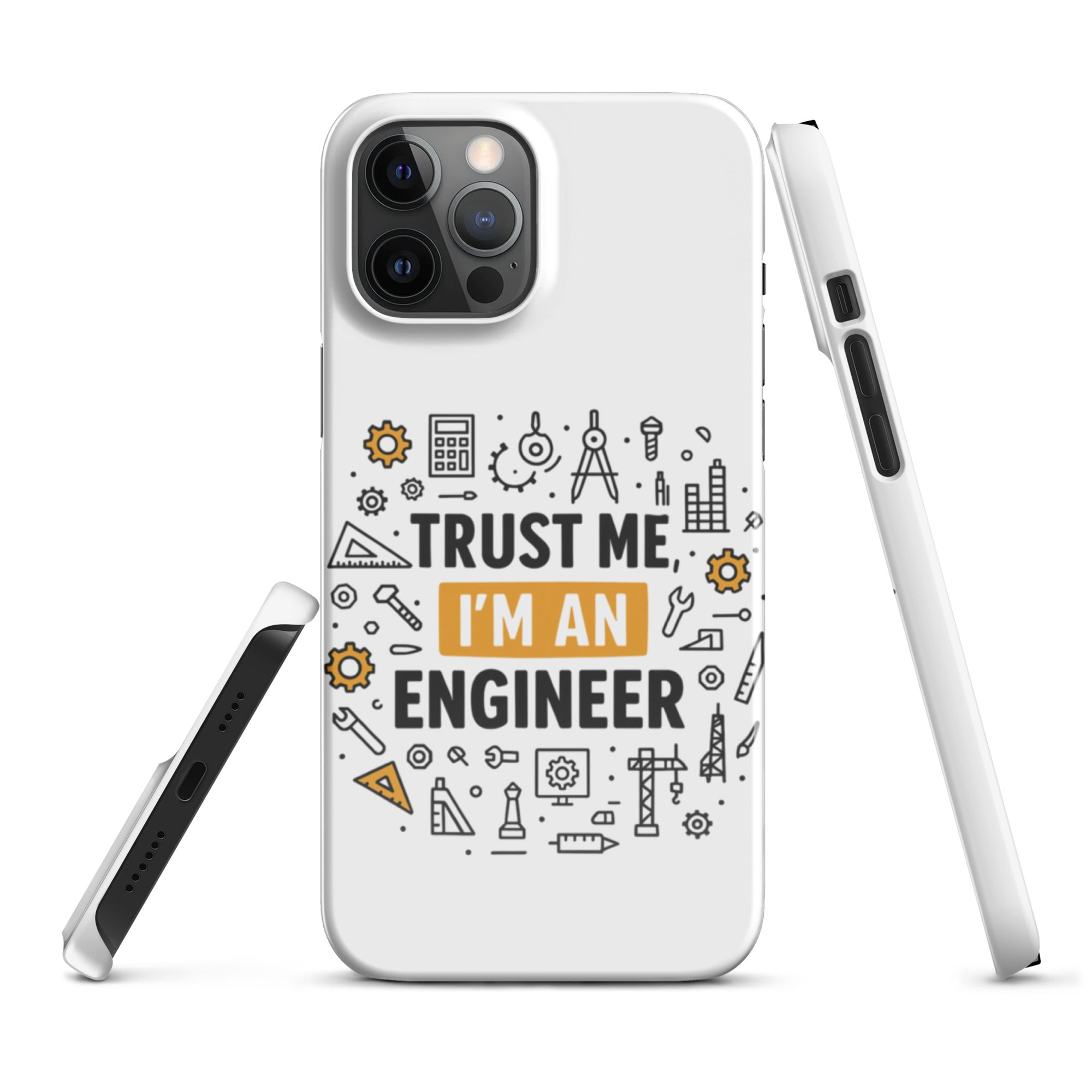 Cover iPhone Resistente – Compatibile con Ricarica Wireless – Design Trust Me i'm an engineer-Biiply