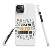 Cover iPhone Resistente – Compatibile con Ricarica Wireless – Design Trust Me i'm an engineer-Biiply