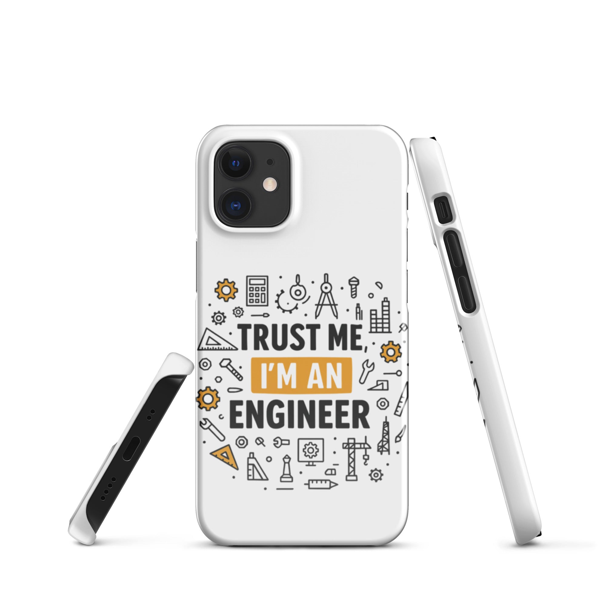 Cover iPhone Resistente – Compatibile con Ricarica Wireless – Design Trust Me i'm an engineer-Biiply