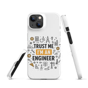 Cover iPhone Resistente – Compatibile con Ricarica Wireless – Design Trust Me i'm an engineer-Biiply