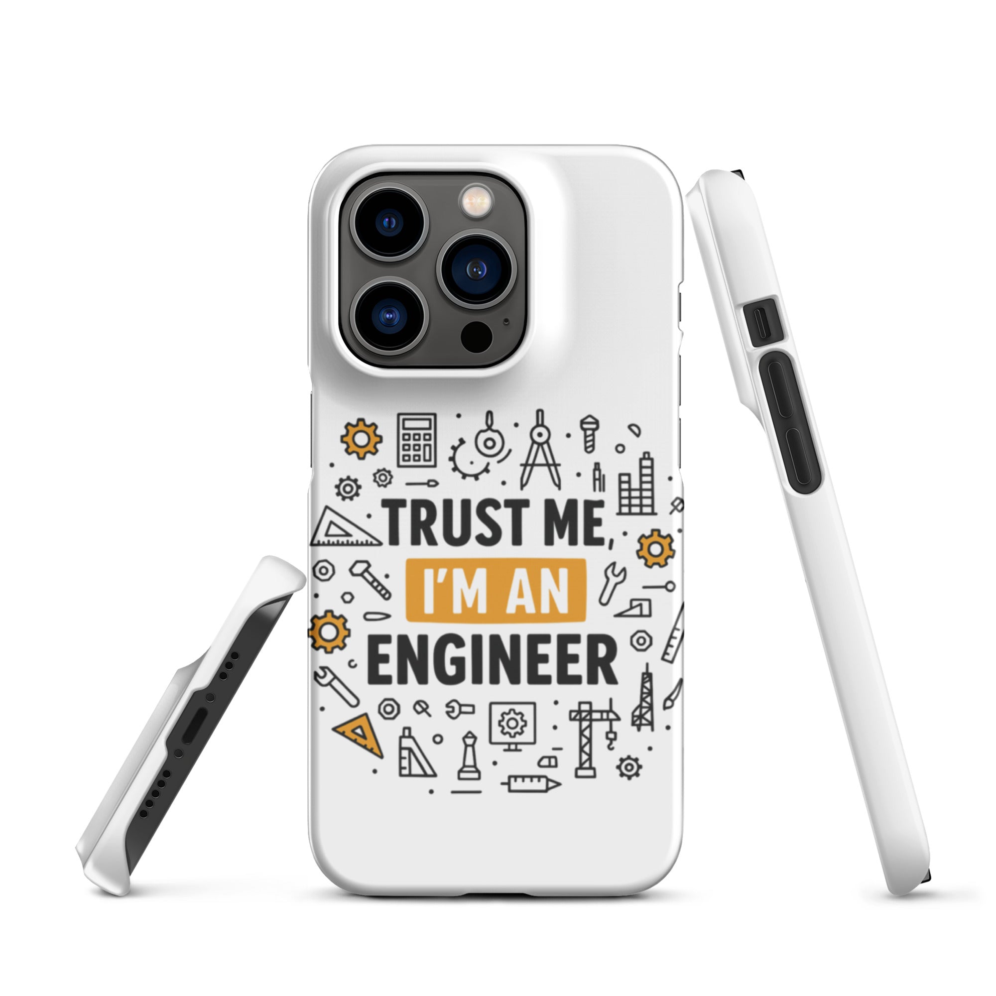 Cover iPhone Resistente – Compatibile con Ricarica Wireless – Design Trust Me i'm an engineer-Biiply