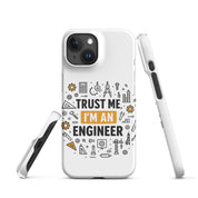 Cover iPhone Resistente – Compatibile con Ricarica Wireless – Design Trust Me i'm an engineer-Biiply