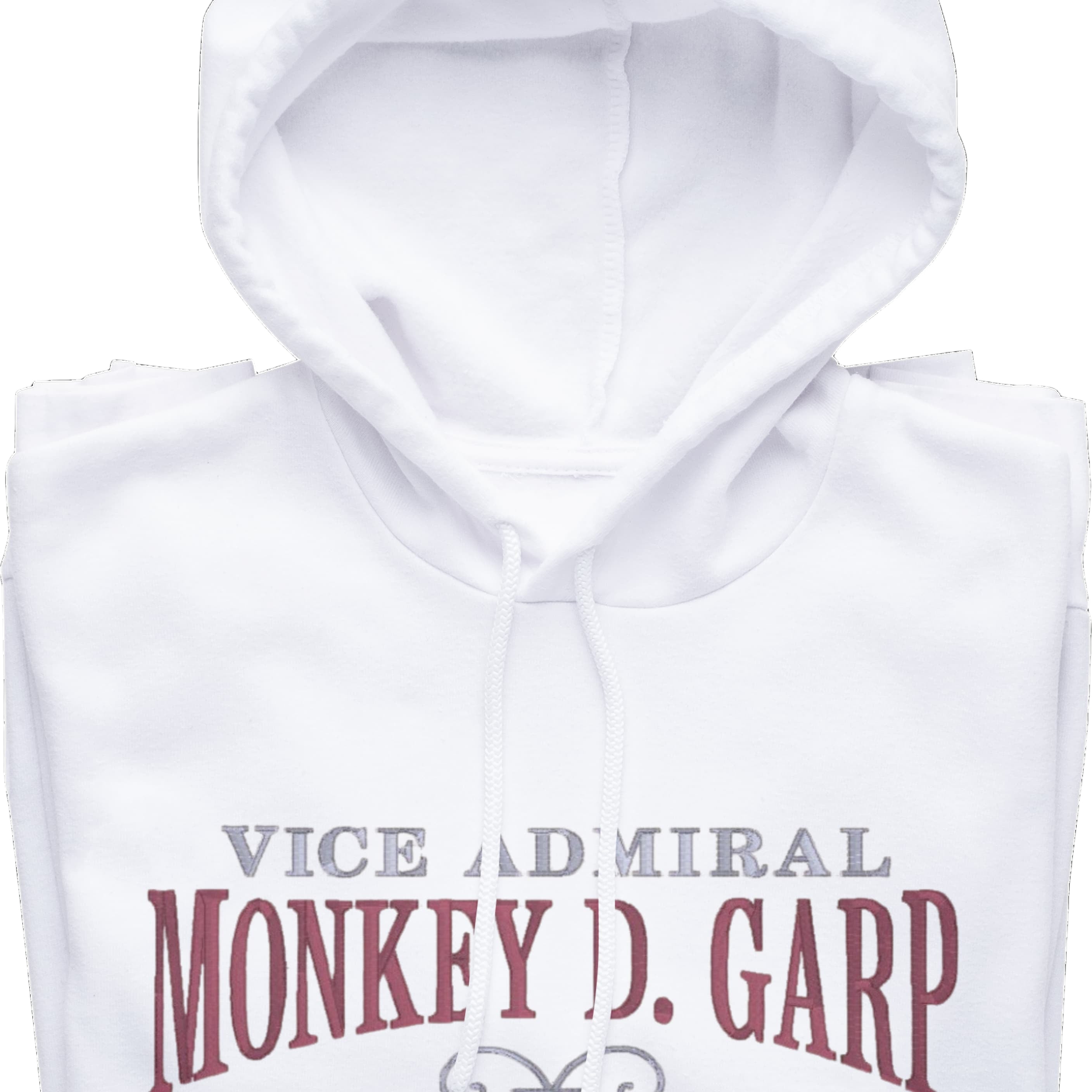 Felpa Ricamata Anteriormente e Posteriormente Unisex – Morbida con Cappuccio e Tasca Frontale – Vice Admiral Garp-Biiply