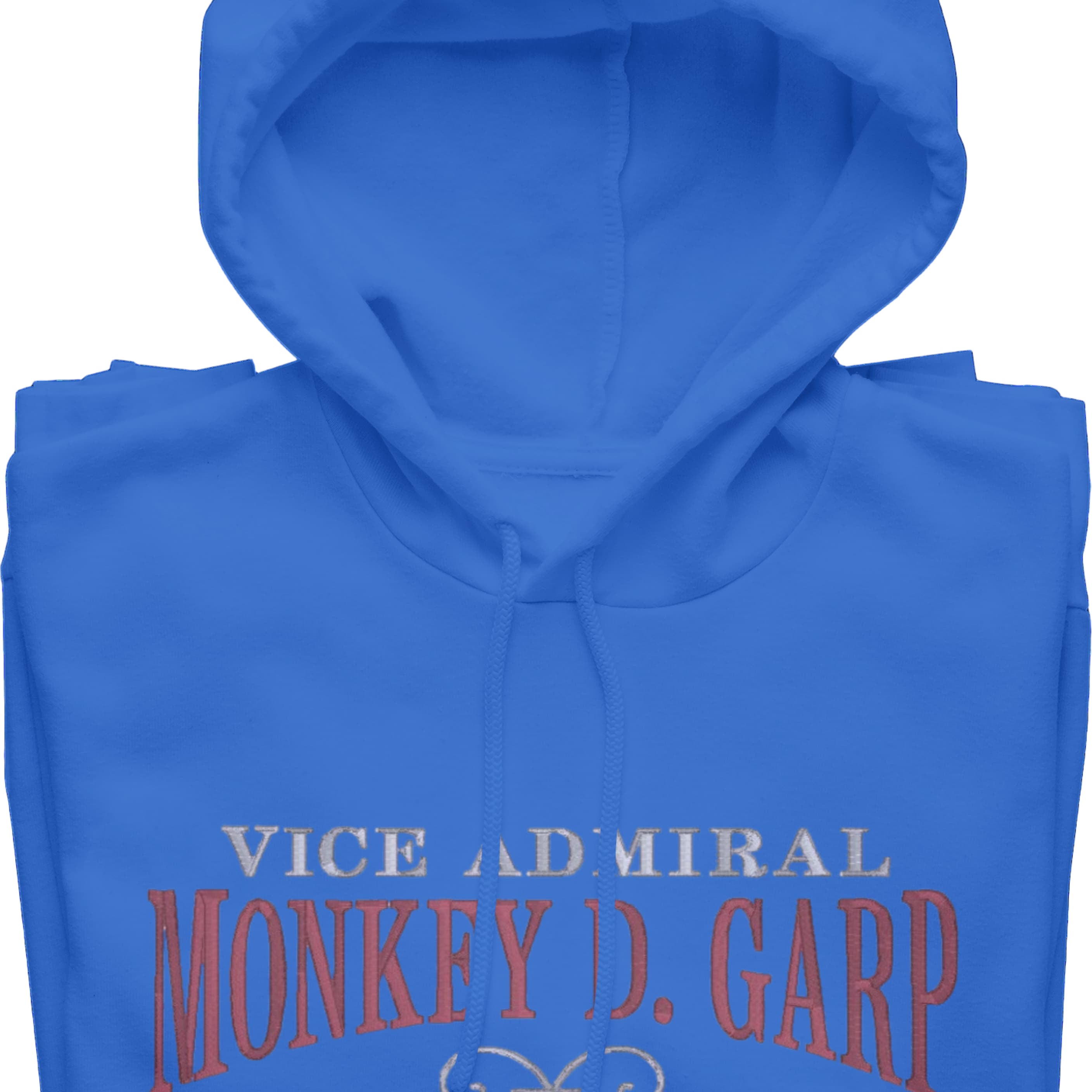 Felpa Ricamata Anteriormente e Posteriormente Unisex – Morbida con Cappuccio e Tasca Frontale – Vice Admiral Garp-Biiply