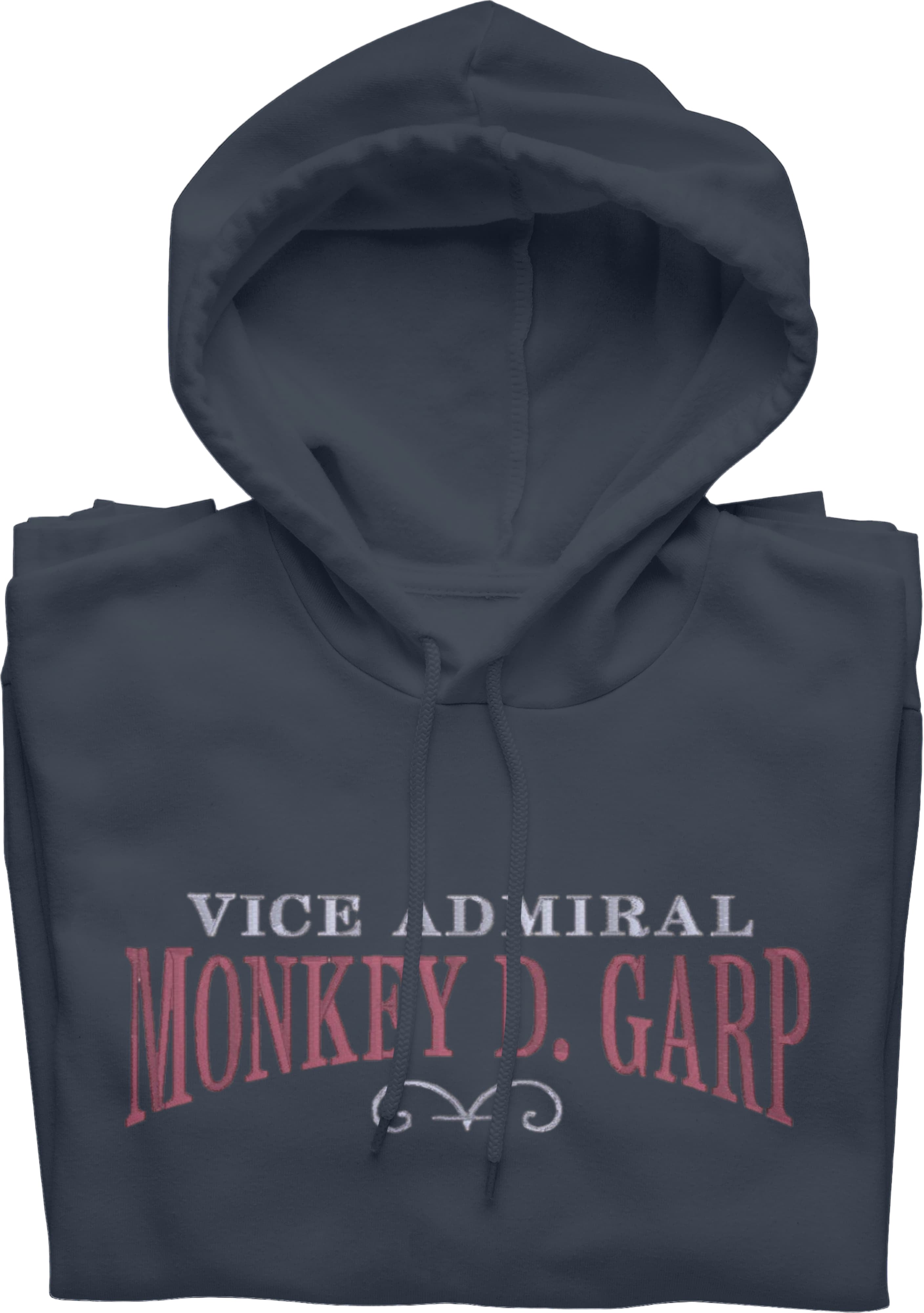 Felpa Ricamata Anteriormente e Posteriormente Unisex – Morbida con Cappuccio e Tasca Frontale – Vice Admiral Garp-Biiply