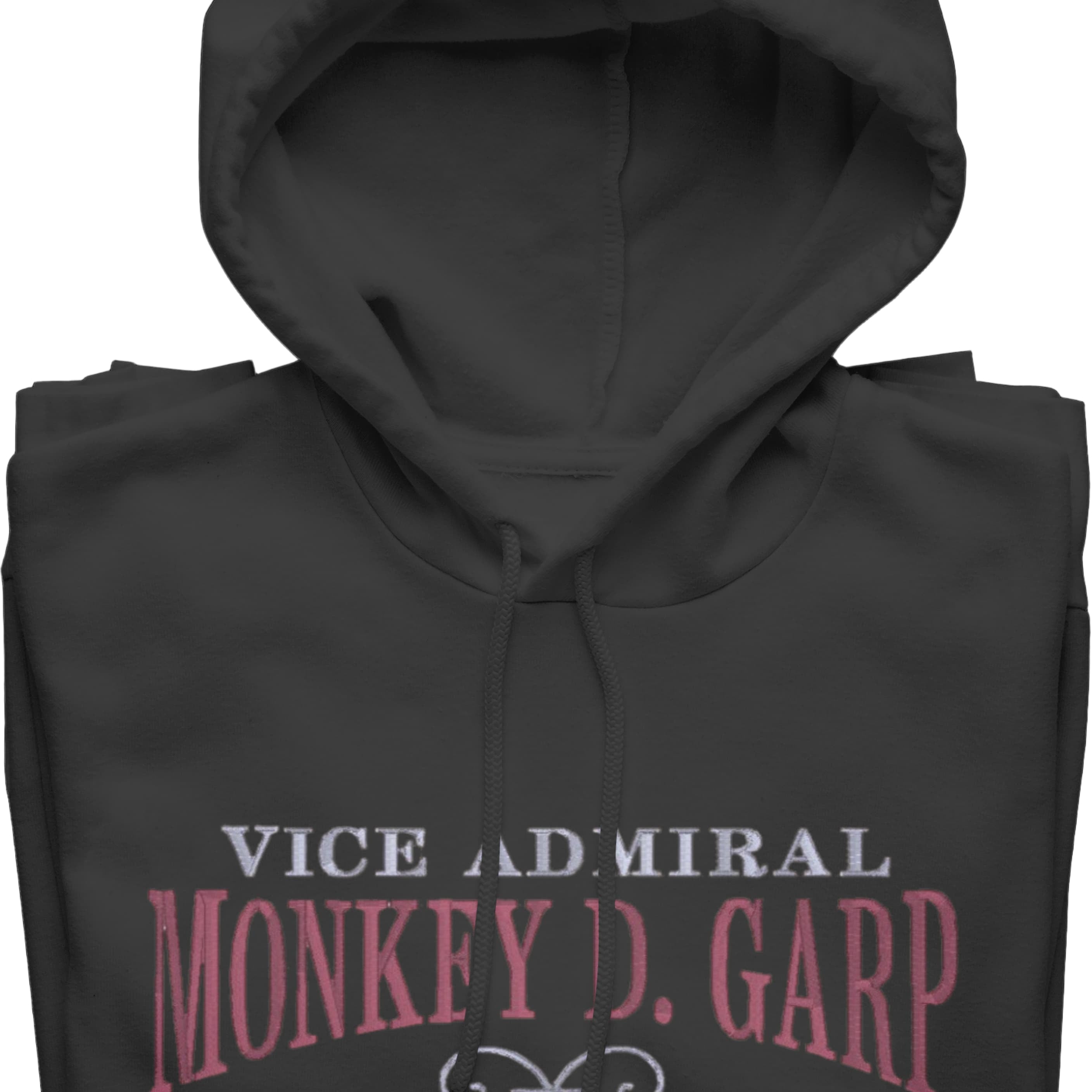 Felpa Ricamata Anteriormente e Posteriormente Unisex – Morbida con Cappuccio e Tasca Frontale – Vice Admiral Garp-Biiply