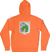 Felpa Ricamata Posteriormente Unisex – Morbida con Cappuccio e Tasca Frontale – Corpo di Gendarmeria-Biiply