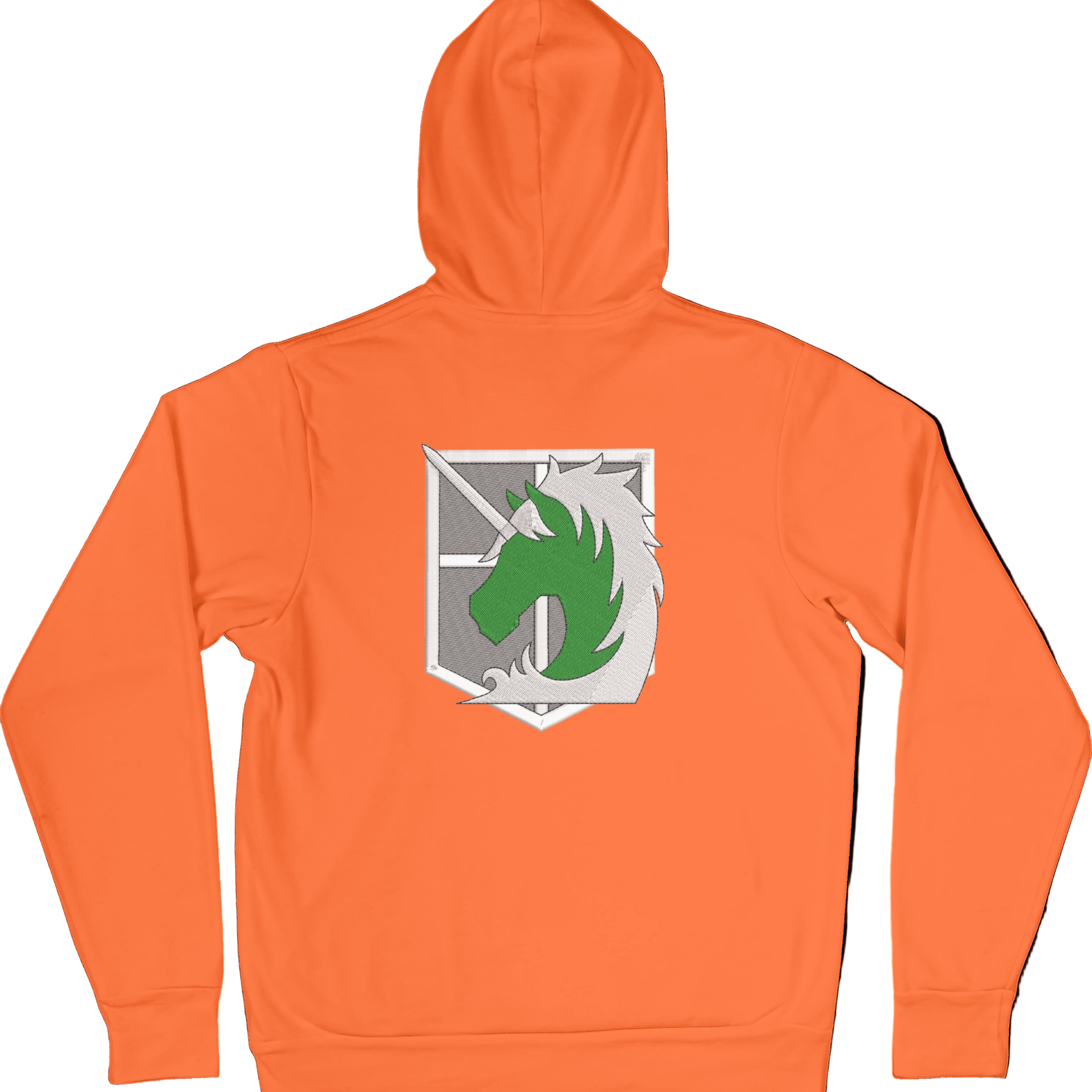 Felpa Ricamata Posteriormente Unisex – Morbida con Cappuccio e Tasca Frontale – Corpo di Gendarmeria-Biiply