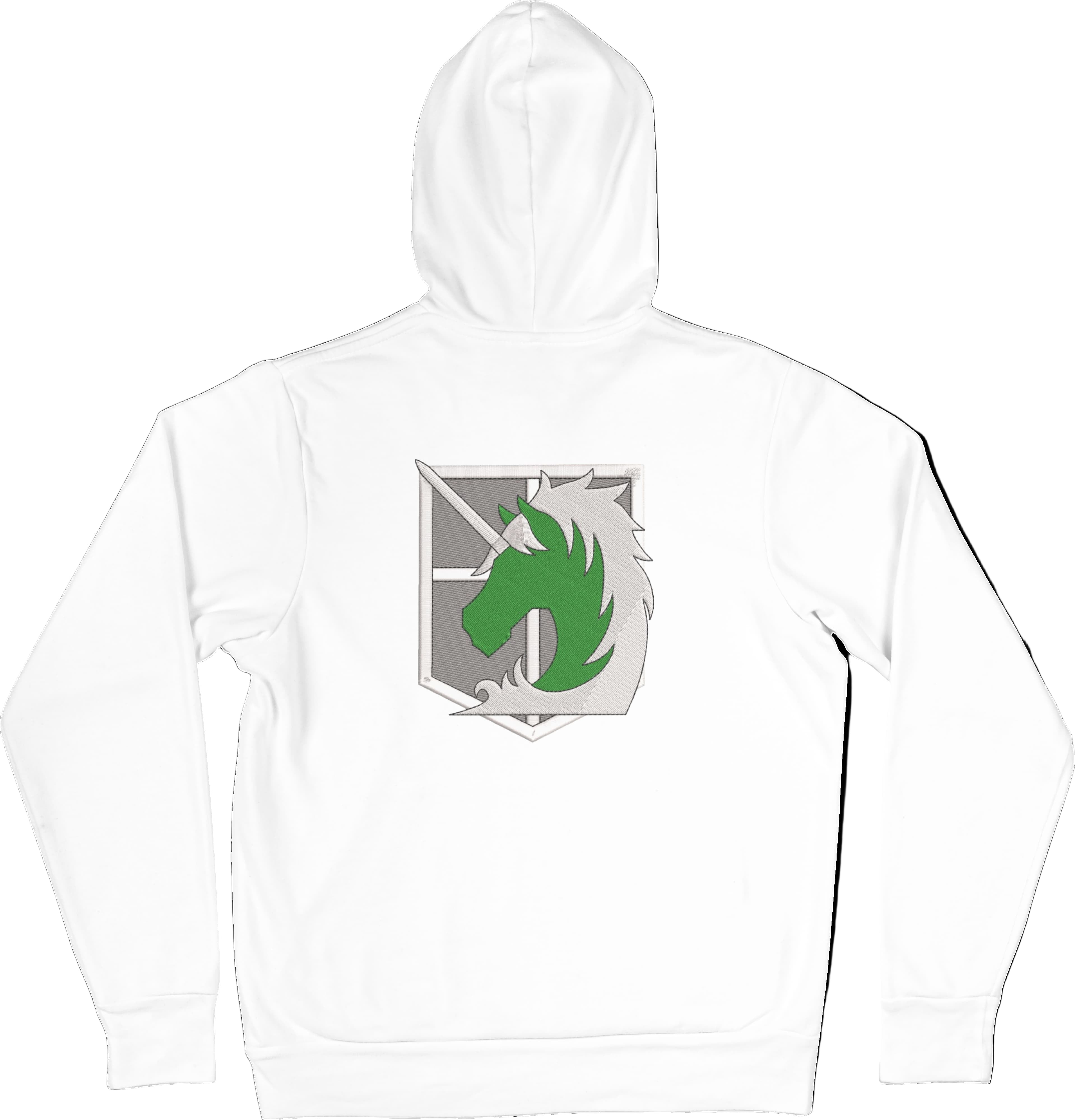 Felpa Ricamata Posteriormente Unisex – Morbida con Cappuccio e Tasca Frontale – Corpo di Gendarmeria-Biiply