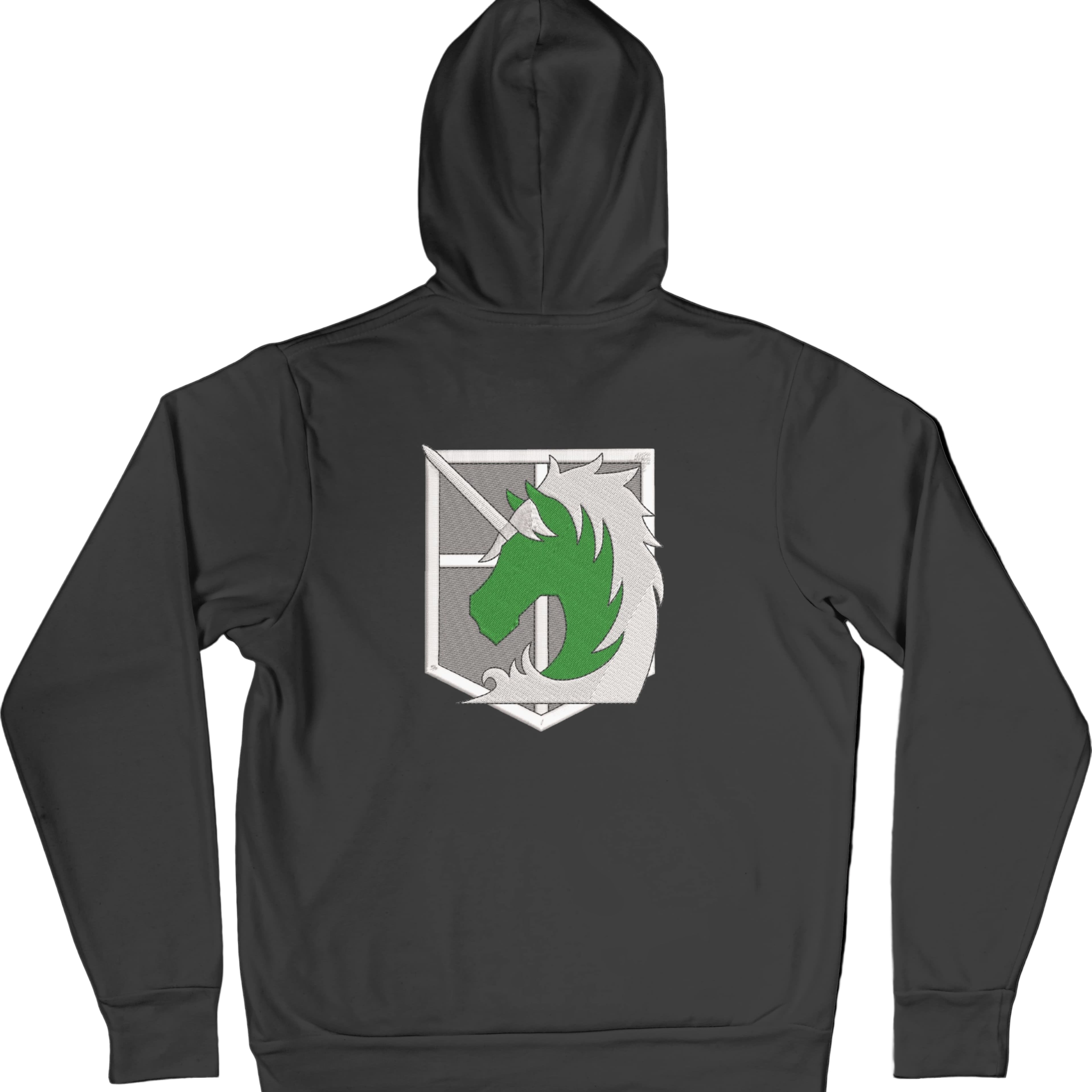 Felpa Ricamata Posteriormente Unisex – Morbida con Cappuccio e Tasca Frontale – Corpo di Gendarmeria-Biiply