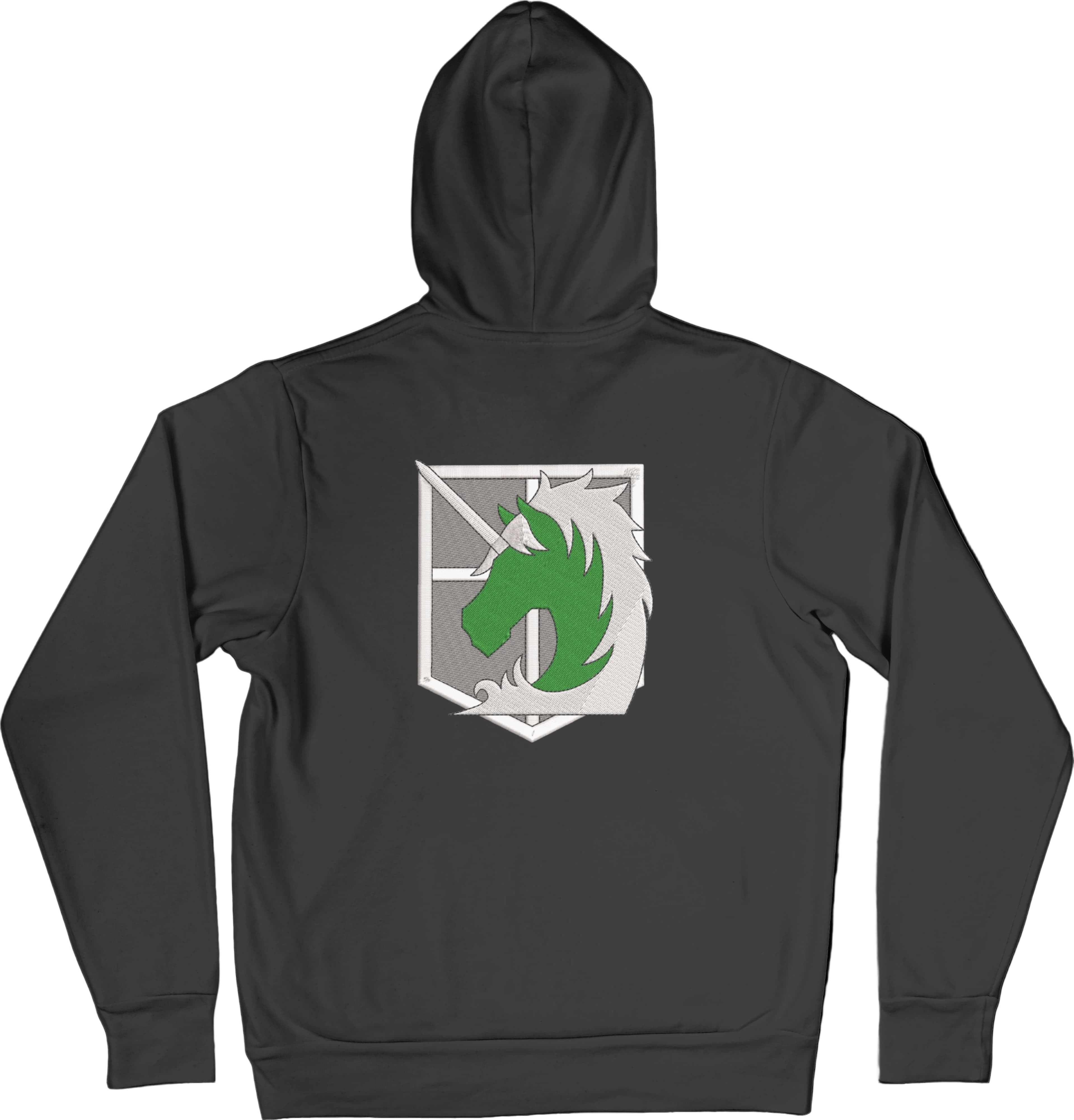 Felpa Ricamata Posteriormente Unisex – Morbida con Cappuccio e Tasca Frontale – Corpo di Gendarmeria-Biiply