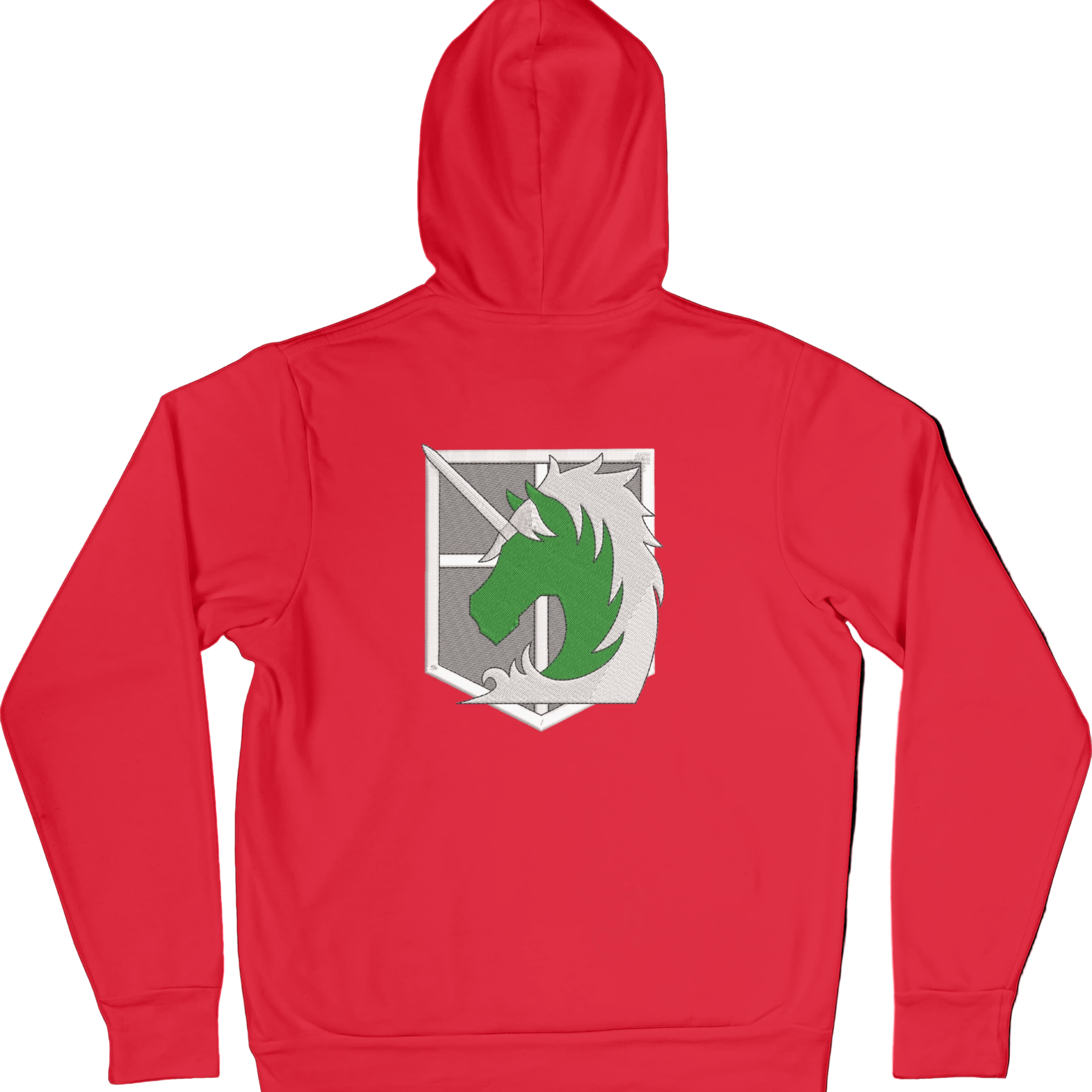 Felpa Ricamata Posteriormente Unisex – Morbida con Cappuccio e Tasca Frontale – Corpo di Gendarmeria-Biiply