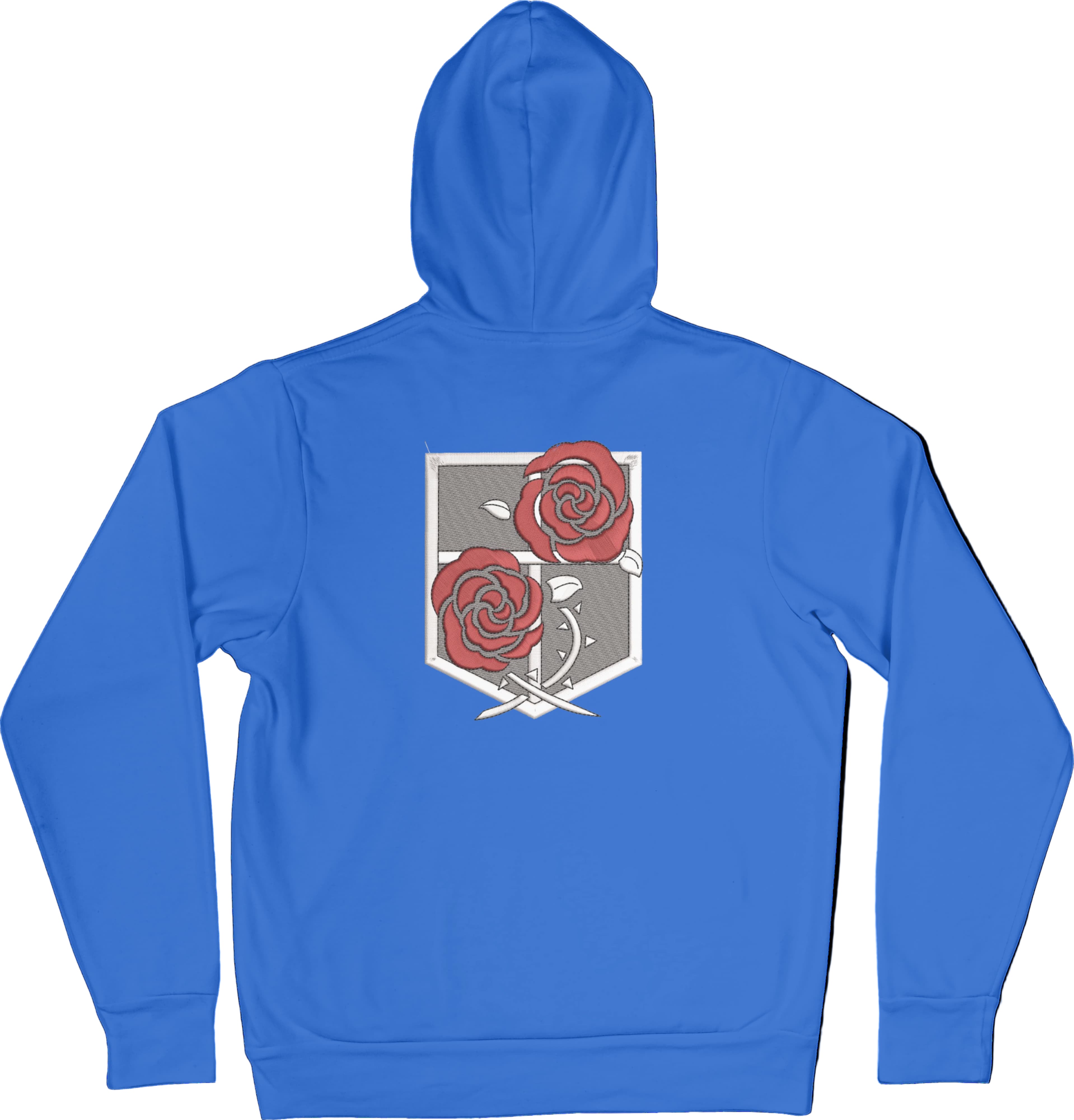 Felpa Ricamata Posteriormente Unisex – Morbida con Cappuccio e Tasca Frontale – Corpo di Guarnigione-Biiply