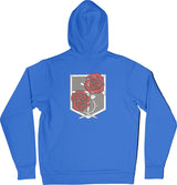 Felpa Ricamata Posteriormente Unisex – Morbida con Cappuccio e Tasca Frontale – Corpo di Guarnigione