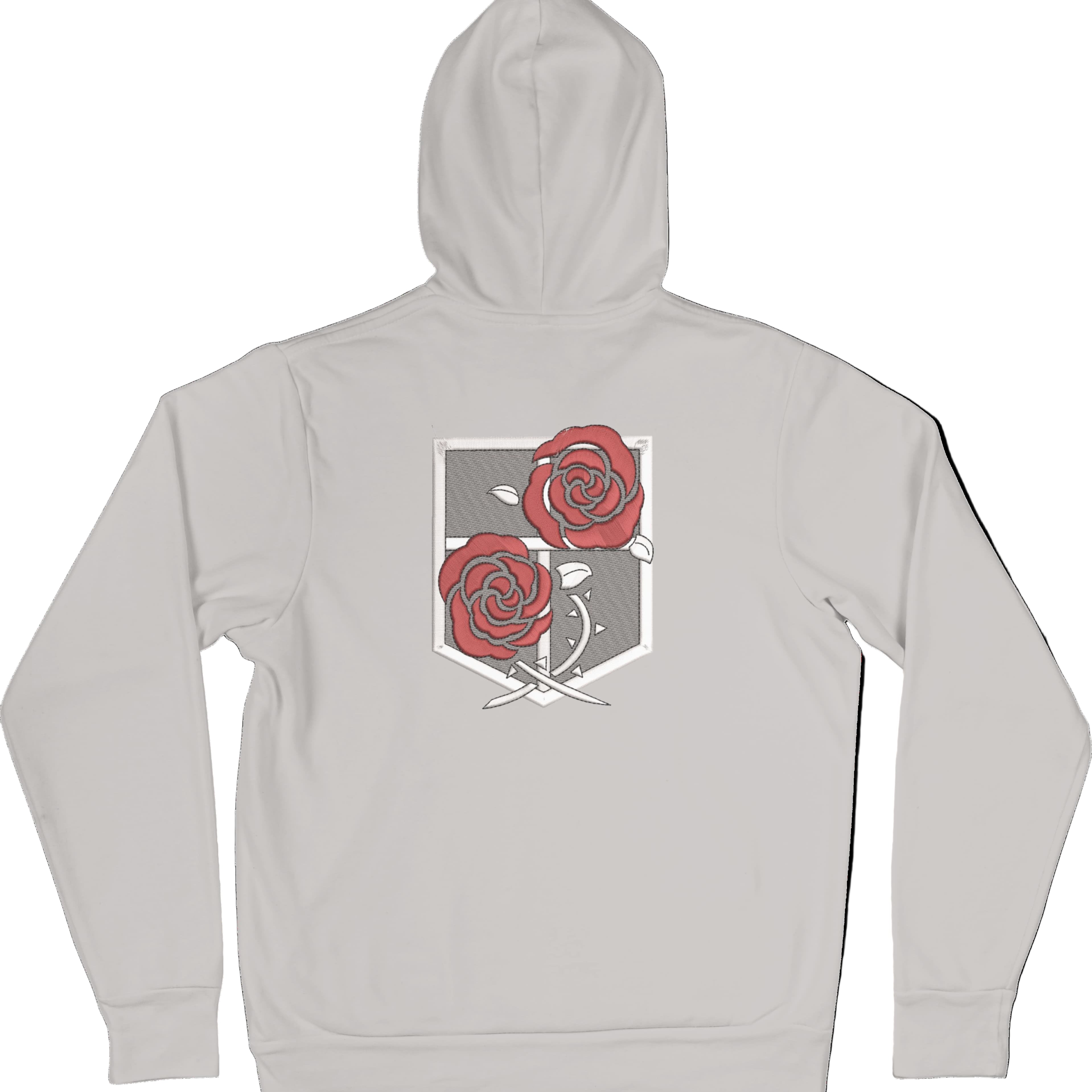 Felpa Ricamata Posteriormente Unisex – Morbida con Cappuccio e Tasca Frontale – Corpo di Guarnigione-Biiply