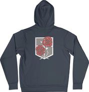 Felpa Ricamata Posteriormente Unisex – Morbida con Cappuccio e Tasca Frontale – Corpo di Guarnigione-Biiply