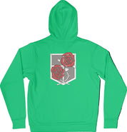 Felpa Ricamata Posteriormente Unisex – Morbida con Cappuccio e Tasca Frontale – Corpo di Guarnigione-Biiply
