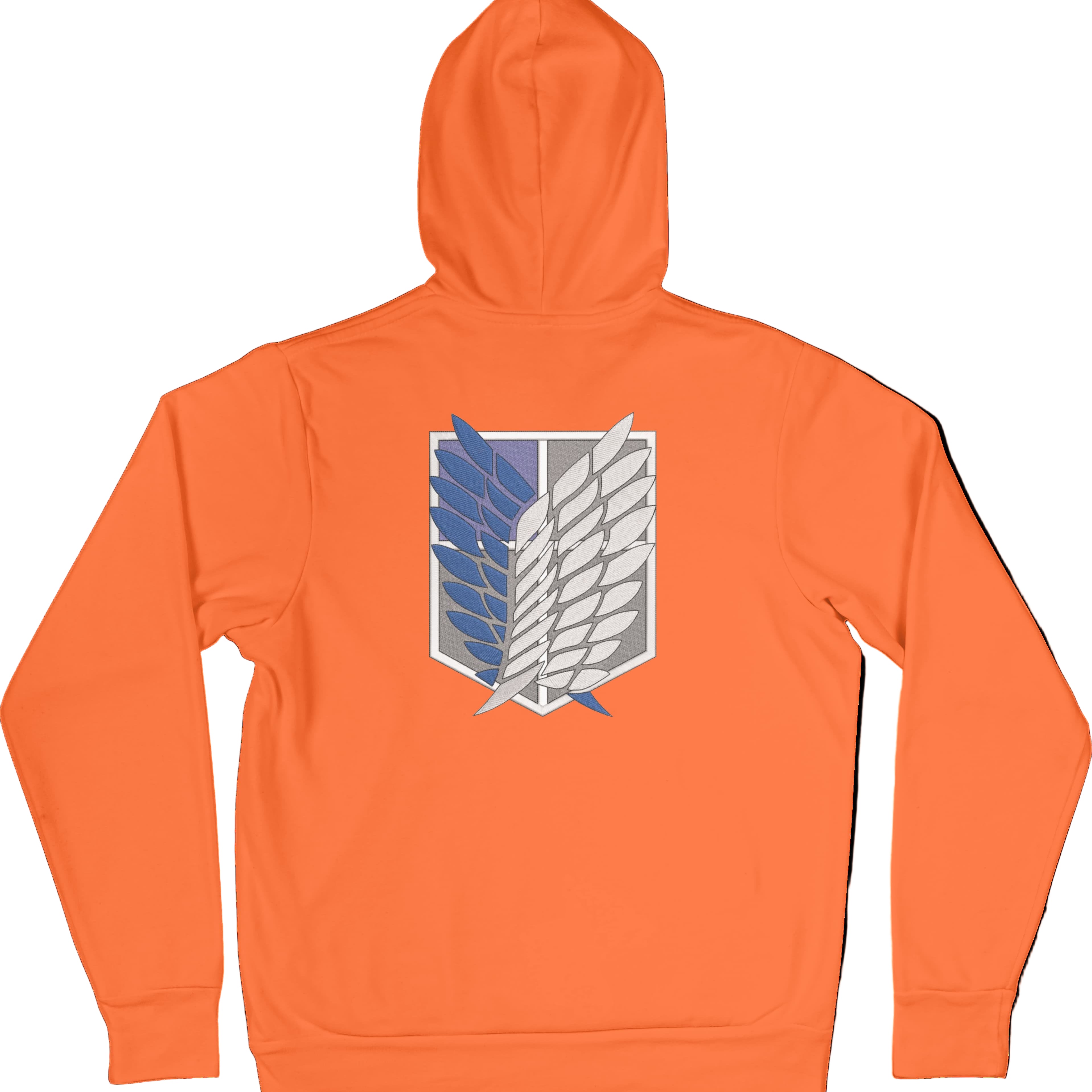 Felpa Ricamata Posteriormente Unisex – Morbida con Cappuccio e Tasca Frontale – Stile Streetwear – Ali Della Liberta-Biiply
