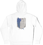 Felpa Ricamata Posteriormente Unisex – Morbida con Cappuccio e Tasca Frontale – Stile Streetwear – Ali Della Liberta-Biiply
