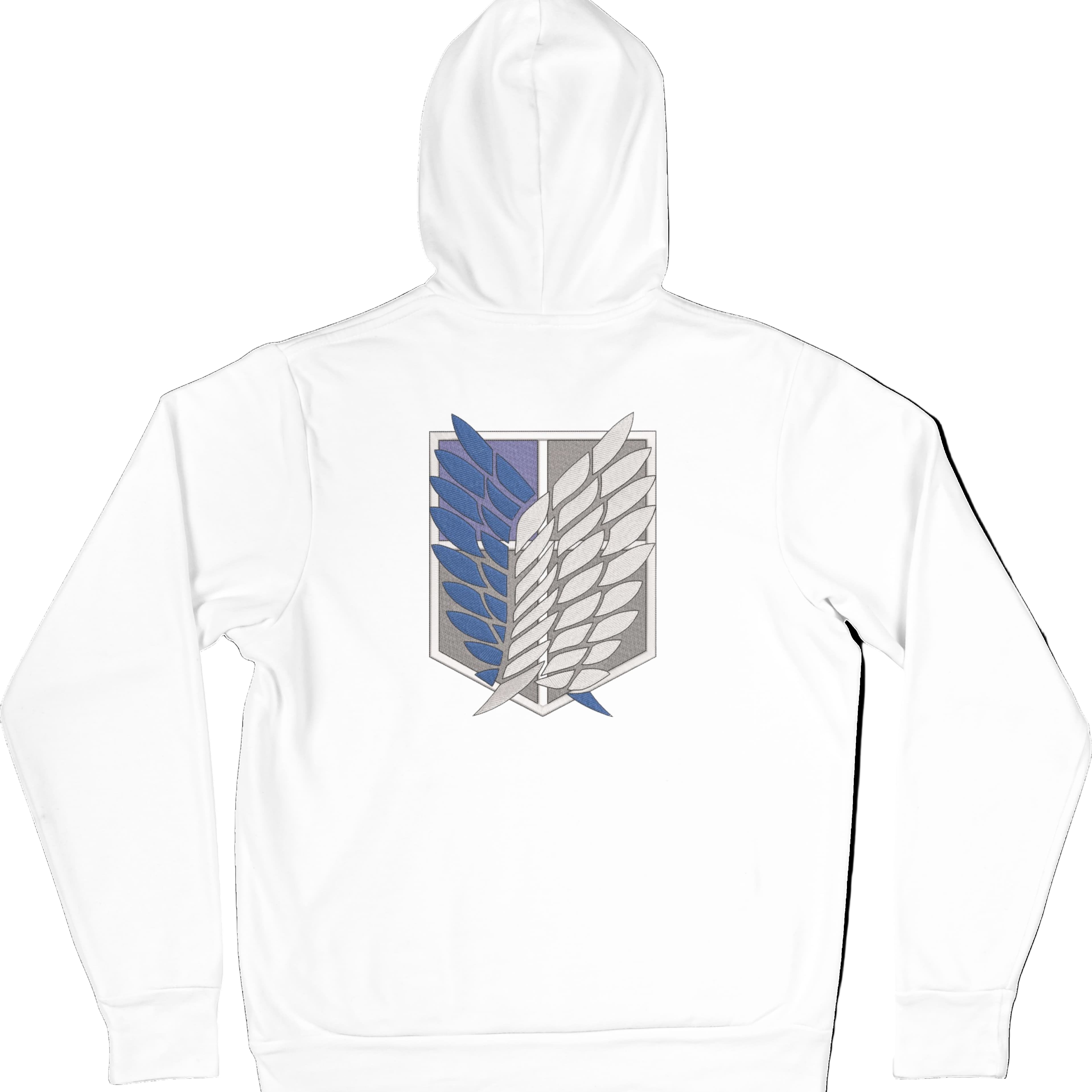 Felpa Ricamata Posteriormente Unisex – Morbida con Cappuccio e Tasca Frontale – Stile Streetwear – Ali Della Liberta-Biiply