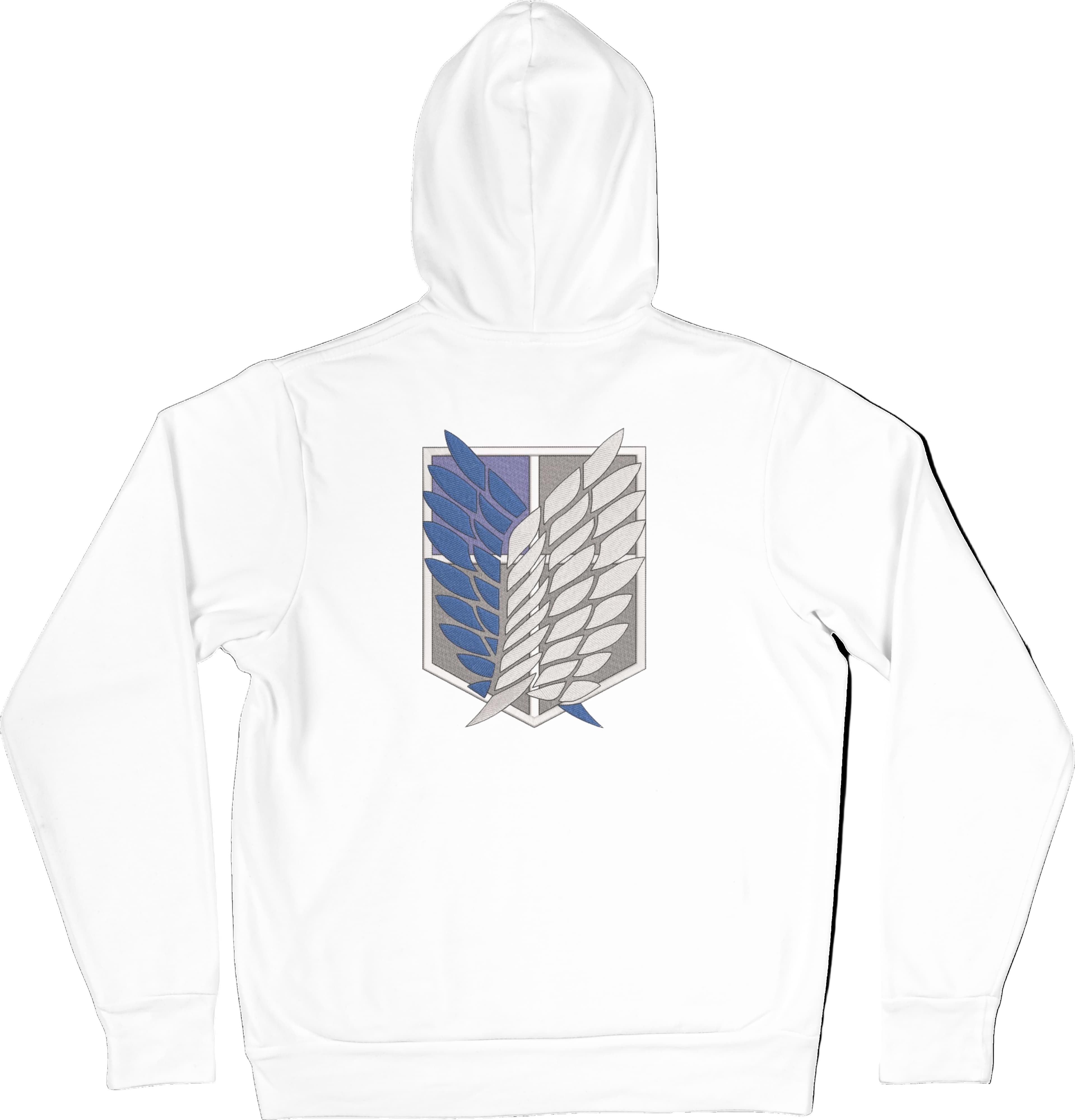 Felpa Ricamata Posteriormente Unisex – Morbida con Cappuccio e Tasca Frontale – Stile Streetwear – Ali Della Liberta-Biiply