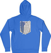 Felpa Ricamata Posteriormente Unisex – Morbida con Cappuccio e Tasca Frontale – Stile Streetwear – Ali Della Liberta-Biiply