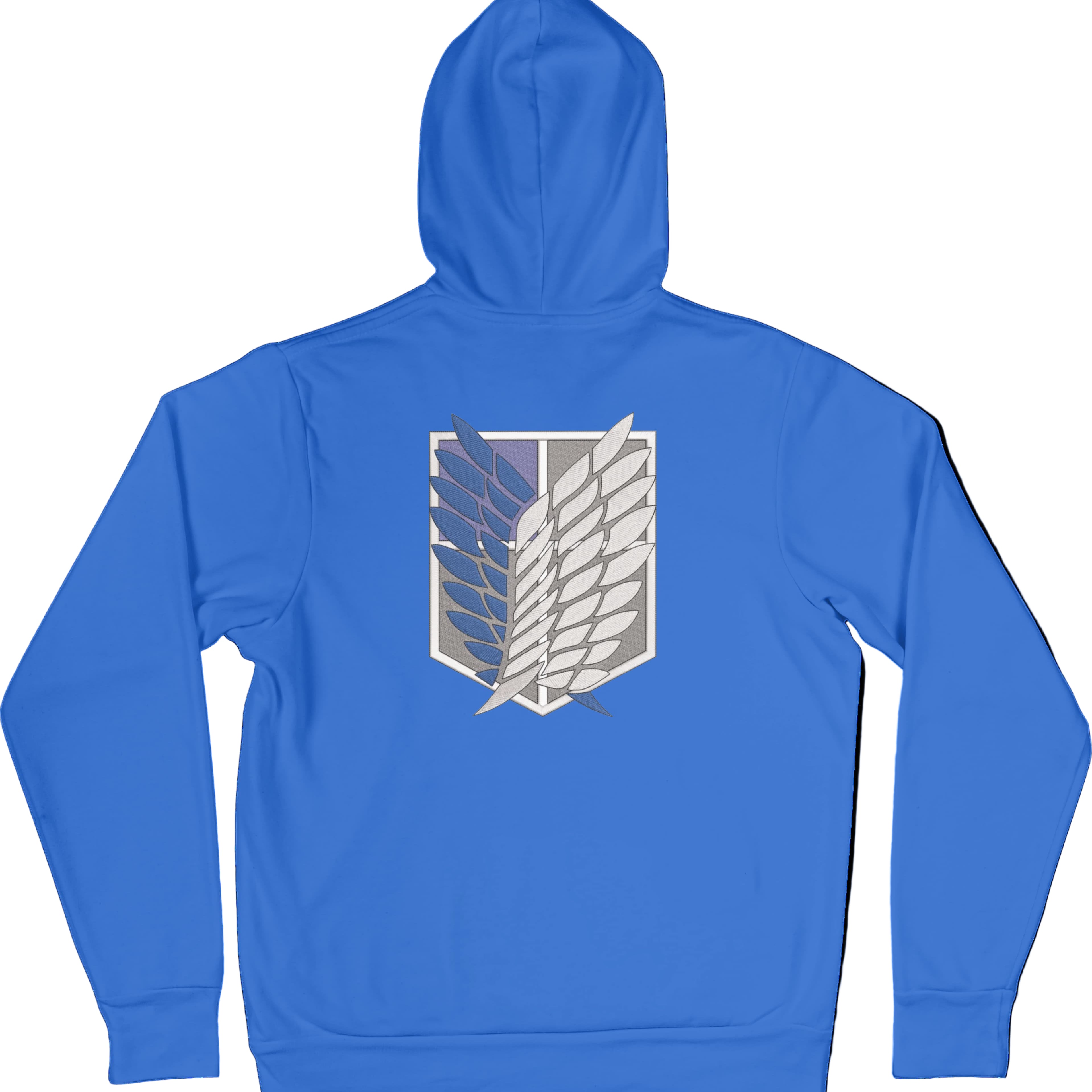 Felpa Ricamata Posteriormente Unisex – Morbida con Cappuccio e Tasca Frontale – Stile Streetwear – Ali Della Liberta-Biiply