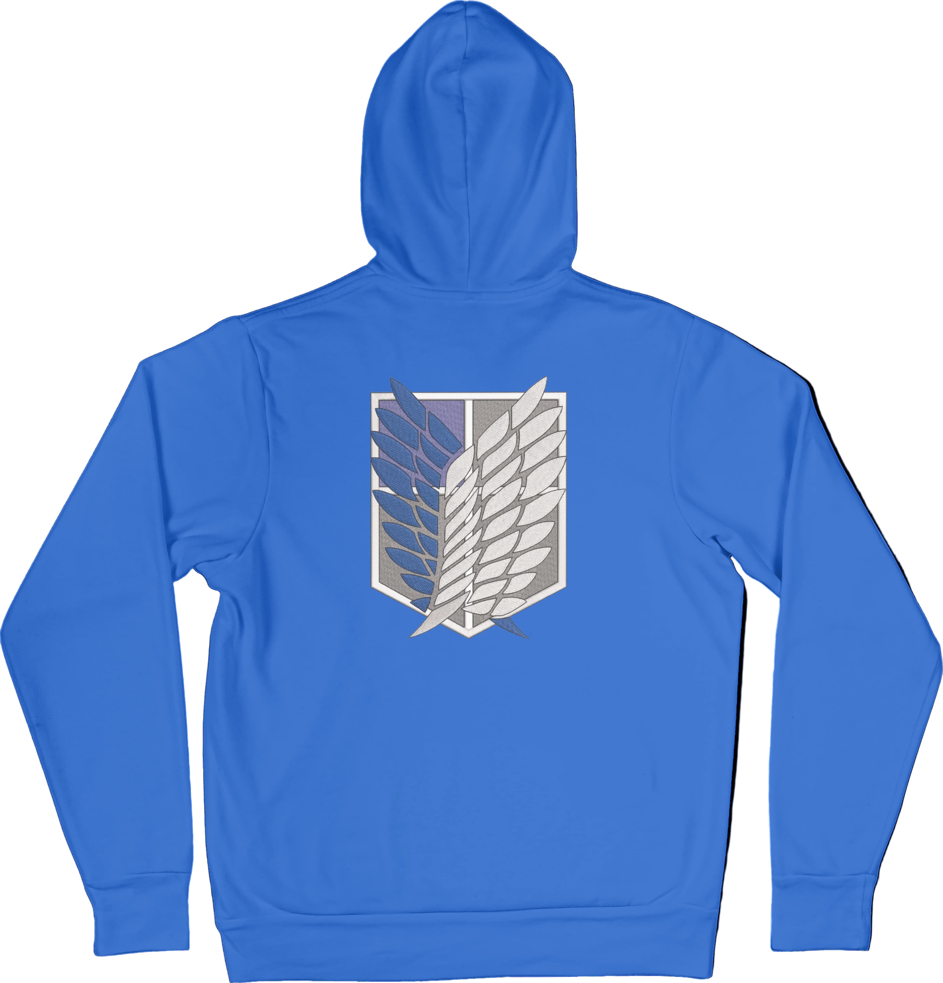 Felpa Ricamata Posteriormente Unisex – Morbida con Cappuccio e Tasca Frontale – Stile Streetwear – Ali Della Liberta-Biiply
