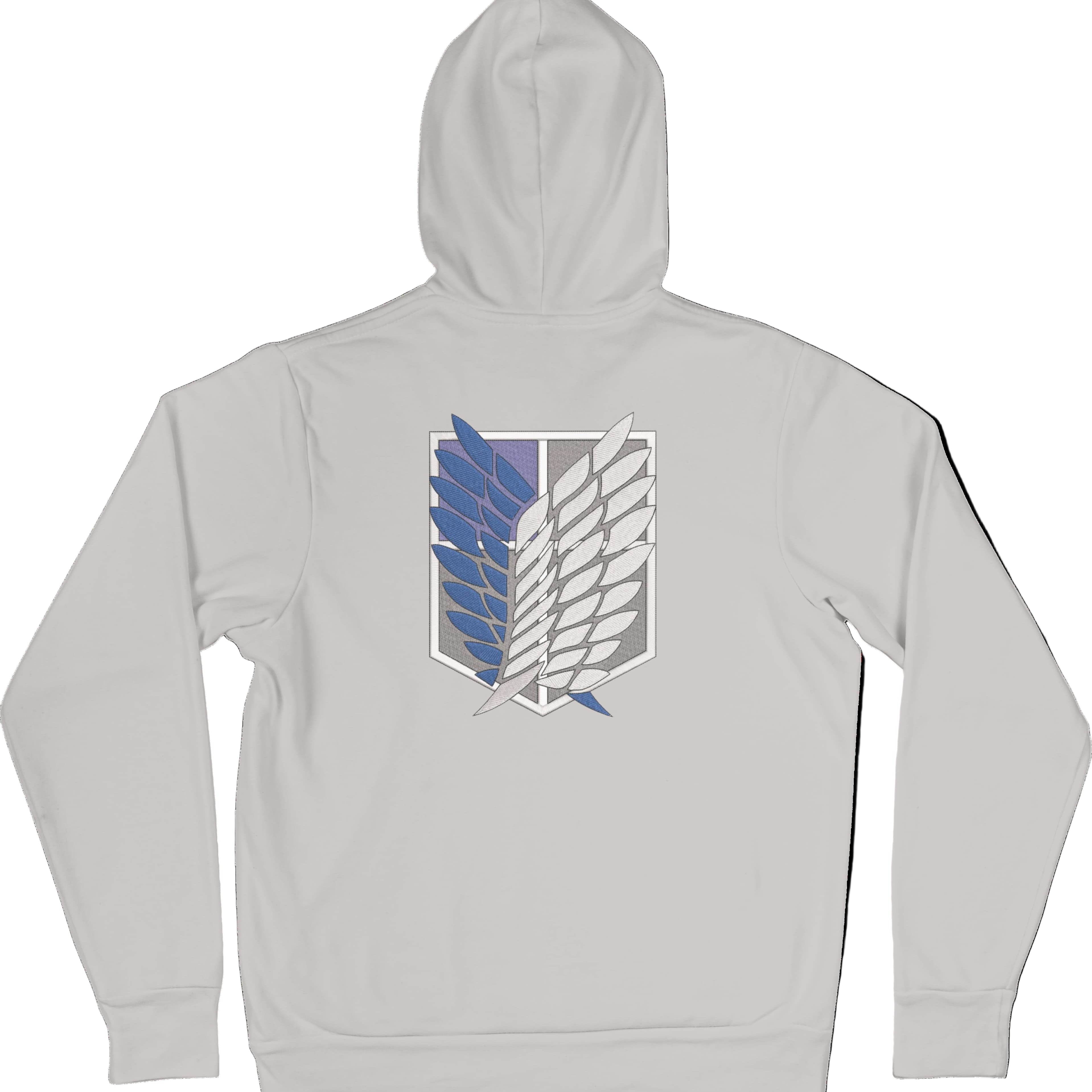 Felpa Ricamata Posteriormente Unisex – Morbida con Cappuccio e Tasca Frontale – Stile Streetwear – Ali Della Liberta-Biiply