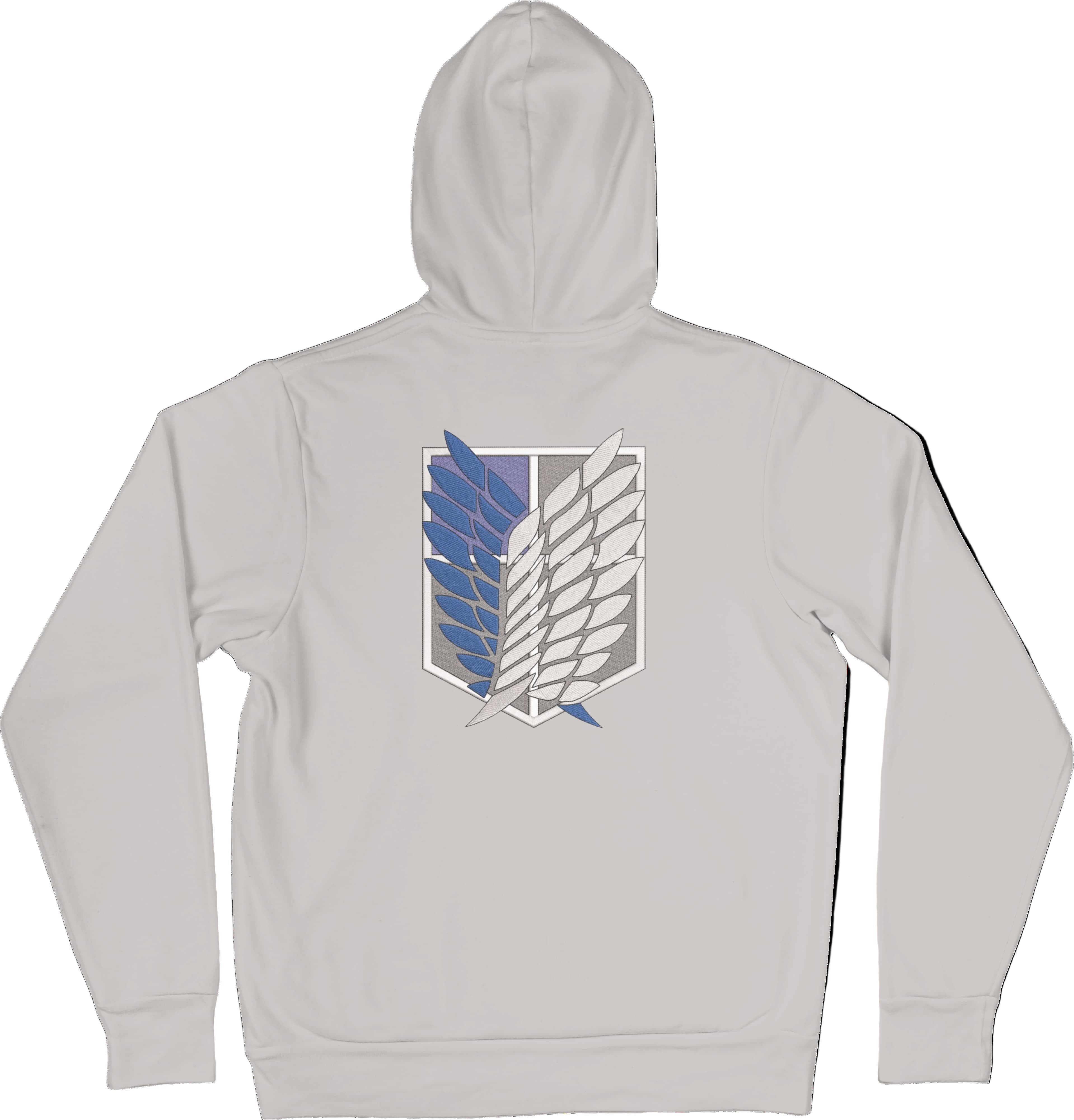 Felpa Ricamata Posteriormente Unisex – Morbida con Cappuccio e Tasca Frontale – Stile Streetwear – Ali Della Liberta-Biiply