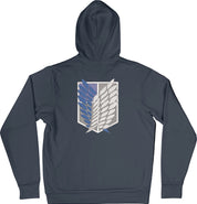 Felpa Ricamata Posteriormente Unisex – Morbida con Cappuccio e Tasca Frontale – Stile Streetwear – Ali Della Liberta-Biiply