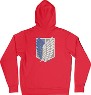 Felpa Ricamata Posteriormente Unisex – Morbida con Cappuccio e Tasca Frontale – Stile Streetwear – Ali Della Liberta-Biiply