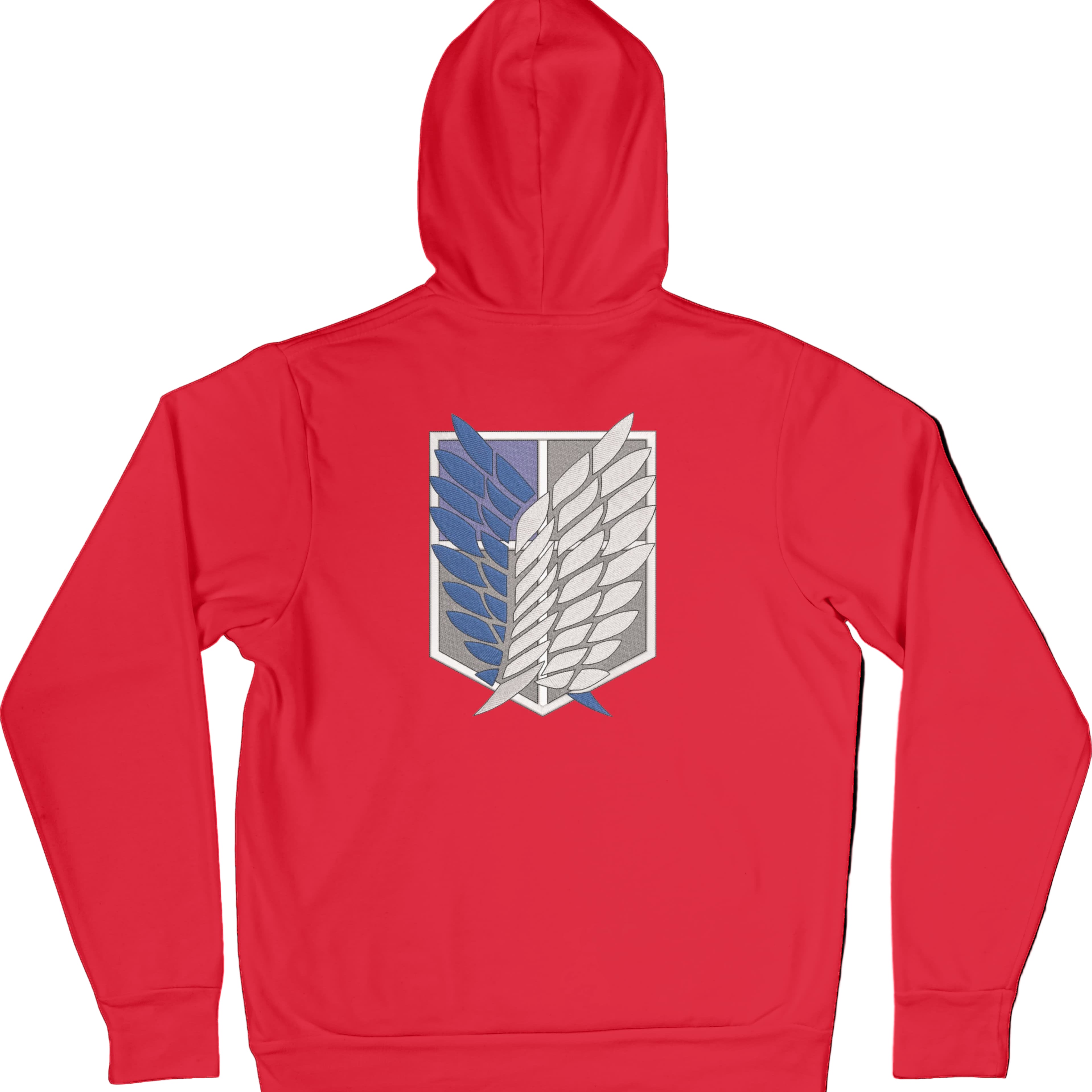 Felpa Ricamata Posteriormente Unisex – Morbida con Cappuccio e Tasca Frontale – Stile Streetwear – Ali Della Liberta-Biiply