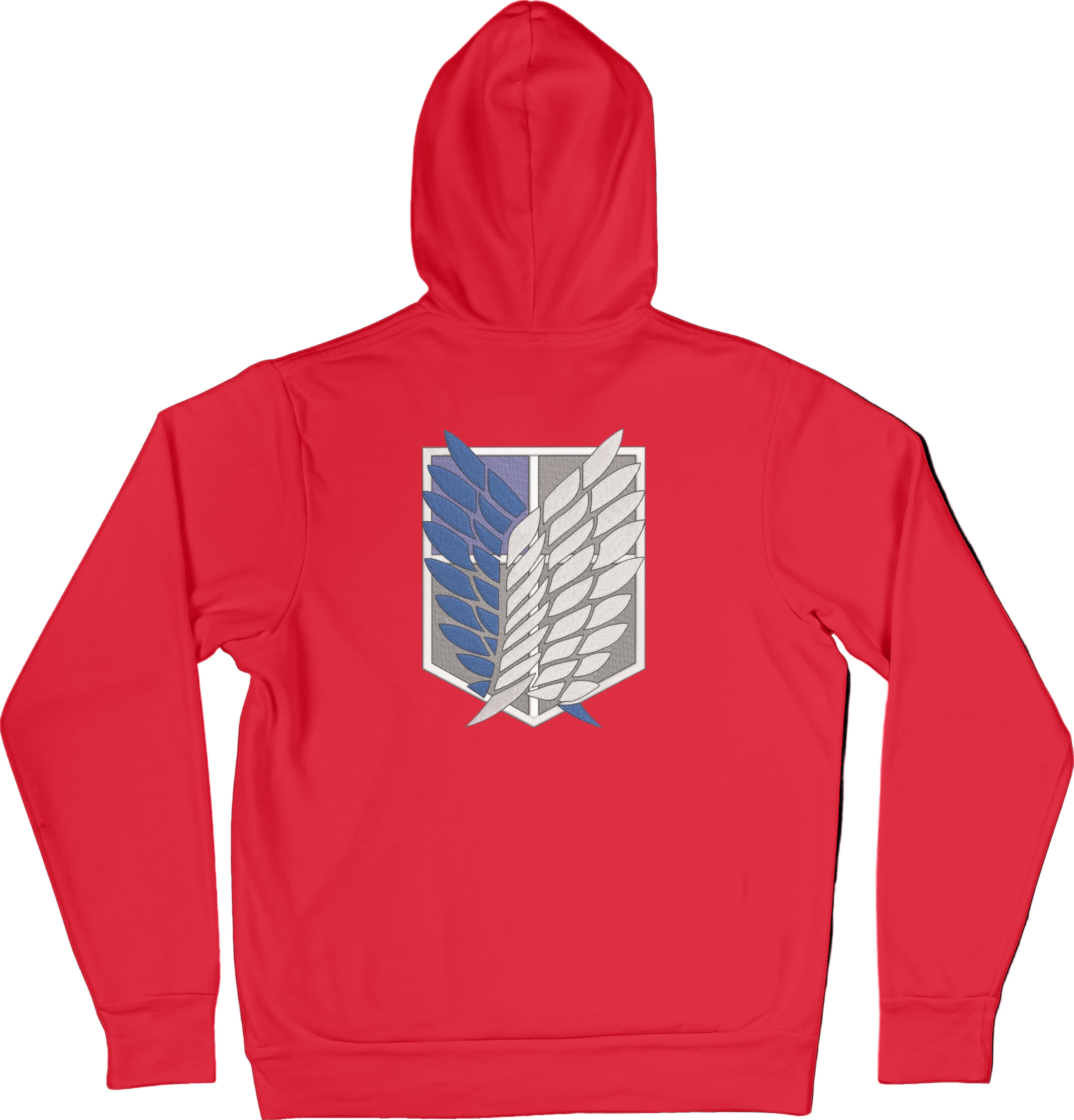 Felpa Ricamata Posteriormente Unisex – Morbida con Cappuccio e Tasca Frontale – Stile Streetwear – Ali Della Liberta-Biiply
