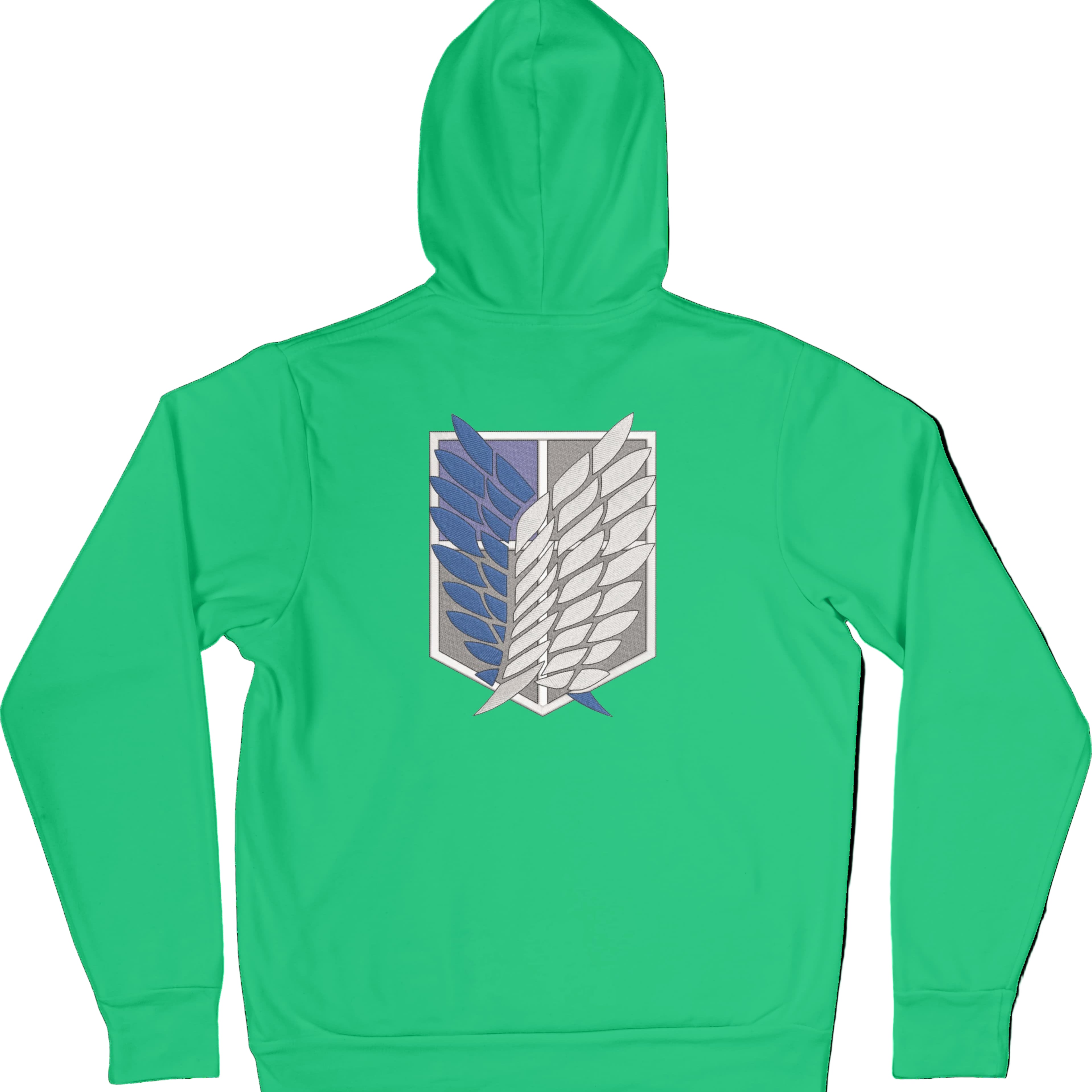 Felpa Ricamata Posteriormente Unisex – Morbida con Cappuccio e Tasca Frontale – Stile Streetwear – Ali Della Liberta-Biiply