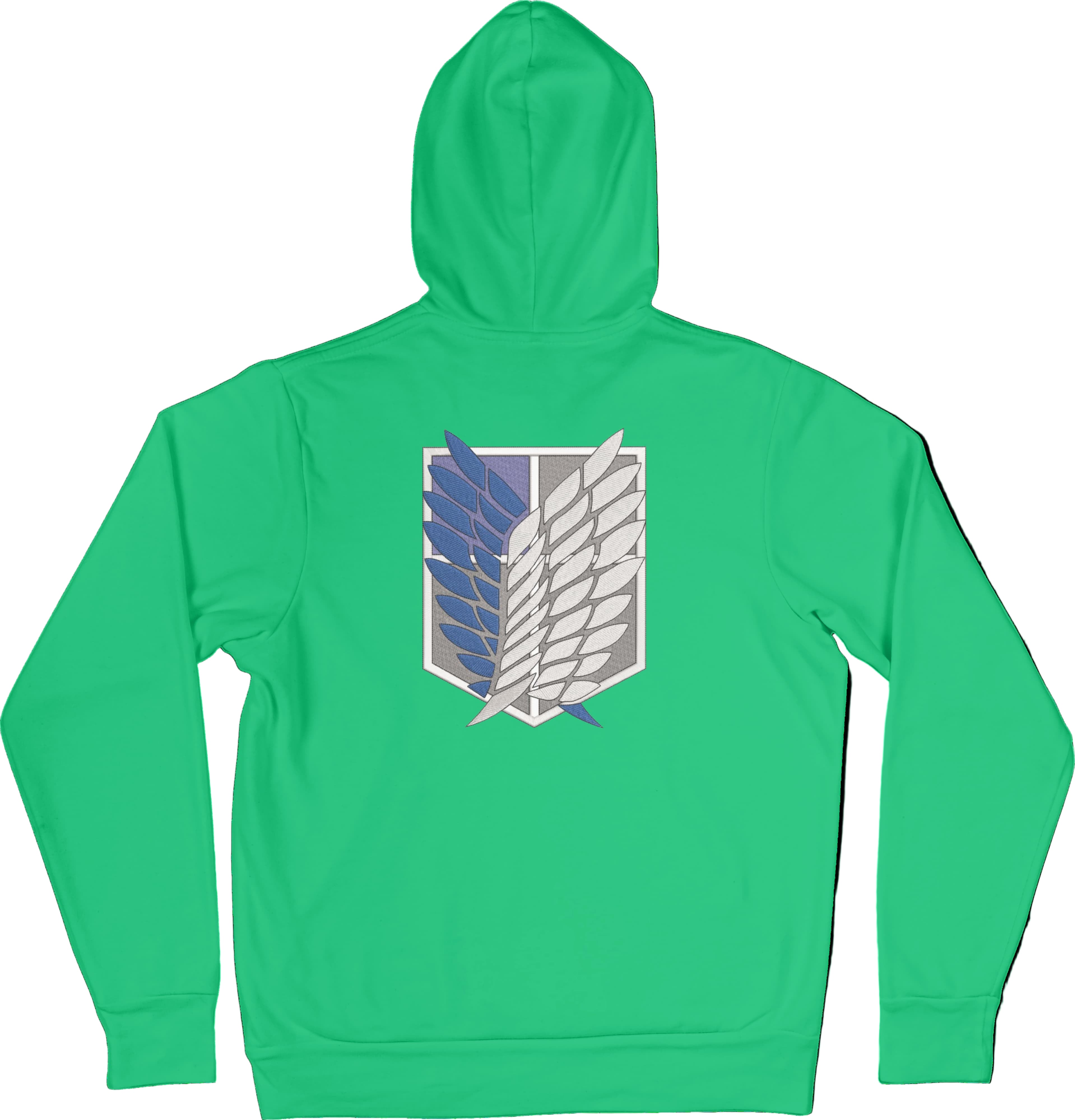 Felpa Ricamata Posteriormente Unisex – Morbida con Cappuccio e Tasca Frontale – Stile Streetwear – Ali Della Liberta-Biiply