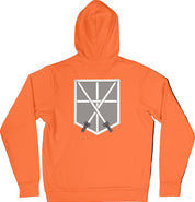 Felpa Ricamata Posteriormente Unisex – Morbida con Cappuccio e Tasca Frontale – Stile Streetwear – Corpo Addestramento Cadetti-Biiply