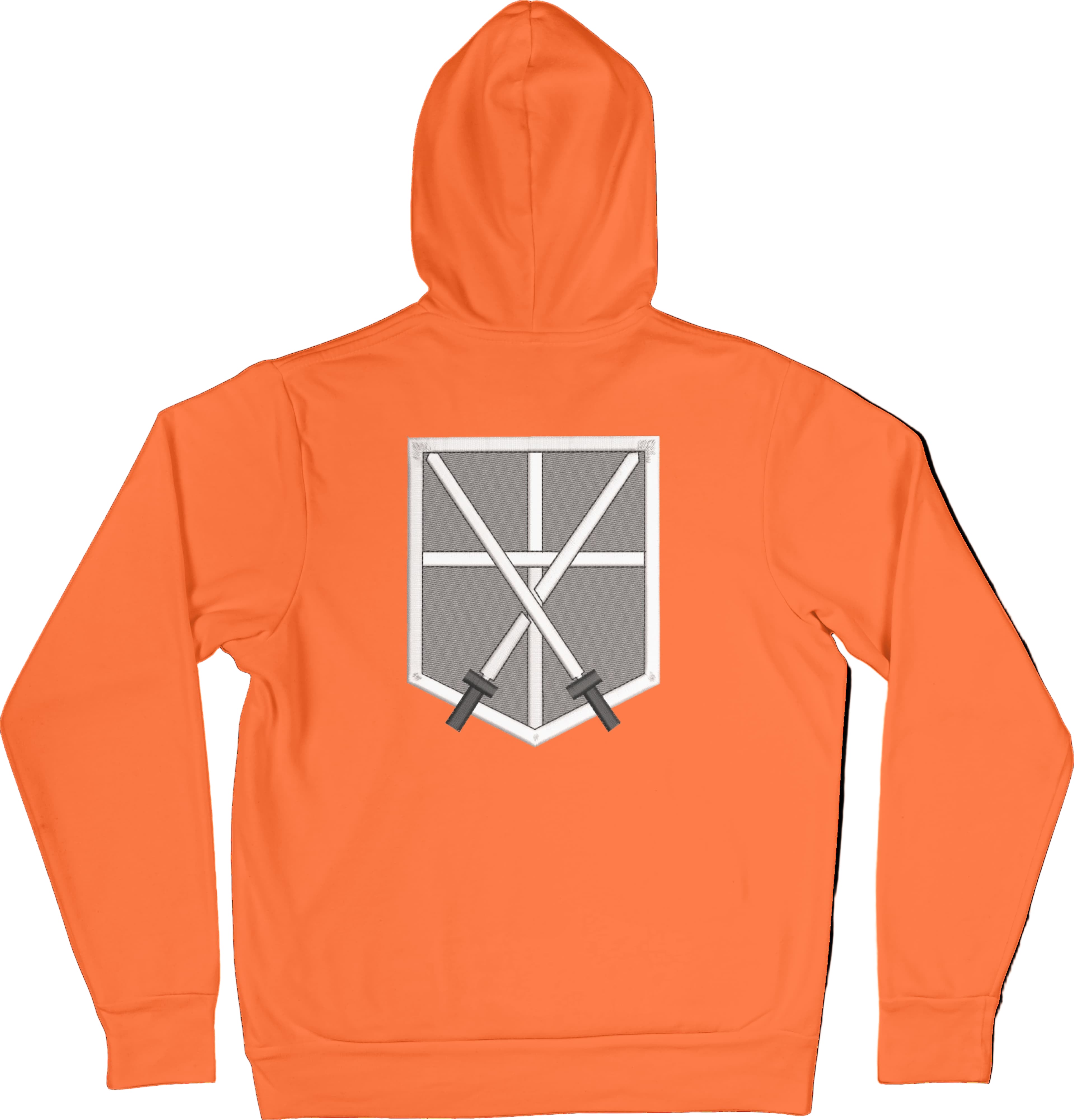Felpa Ricamata Posteriormente Unisex – Morbida con Cappuccio e Tasca Frontale – Stile Streetwear – Corpo Addestramento Cadetti-Biiply