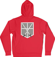 Felpa Ricamata Posteriormente Unisex – Morbida con Cappuccio e Tasca Frontale – Stile Streetwear – Corpo Addestramento Cadetti-Biiply