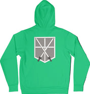 Felpa Ricamata Posteriormente Unisex – Morbida con Cappuccio e Tasca Frontale – Stile Streetwear – Corpo Addestramento Cadetti-Biiply