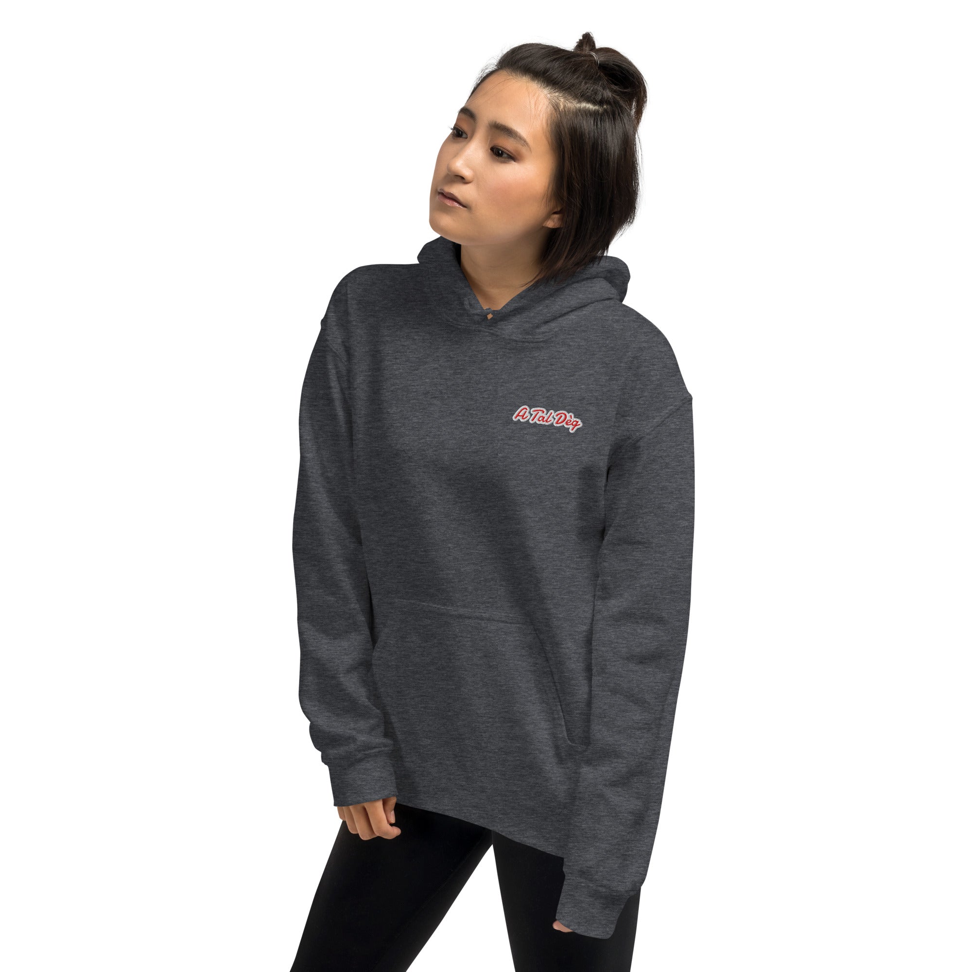 Felpa Ricamata Unisex – Morbida con Cappuccio e Tasca Frontale – Stile Streetwear – A Tal Dèg
