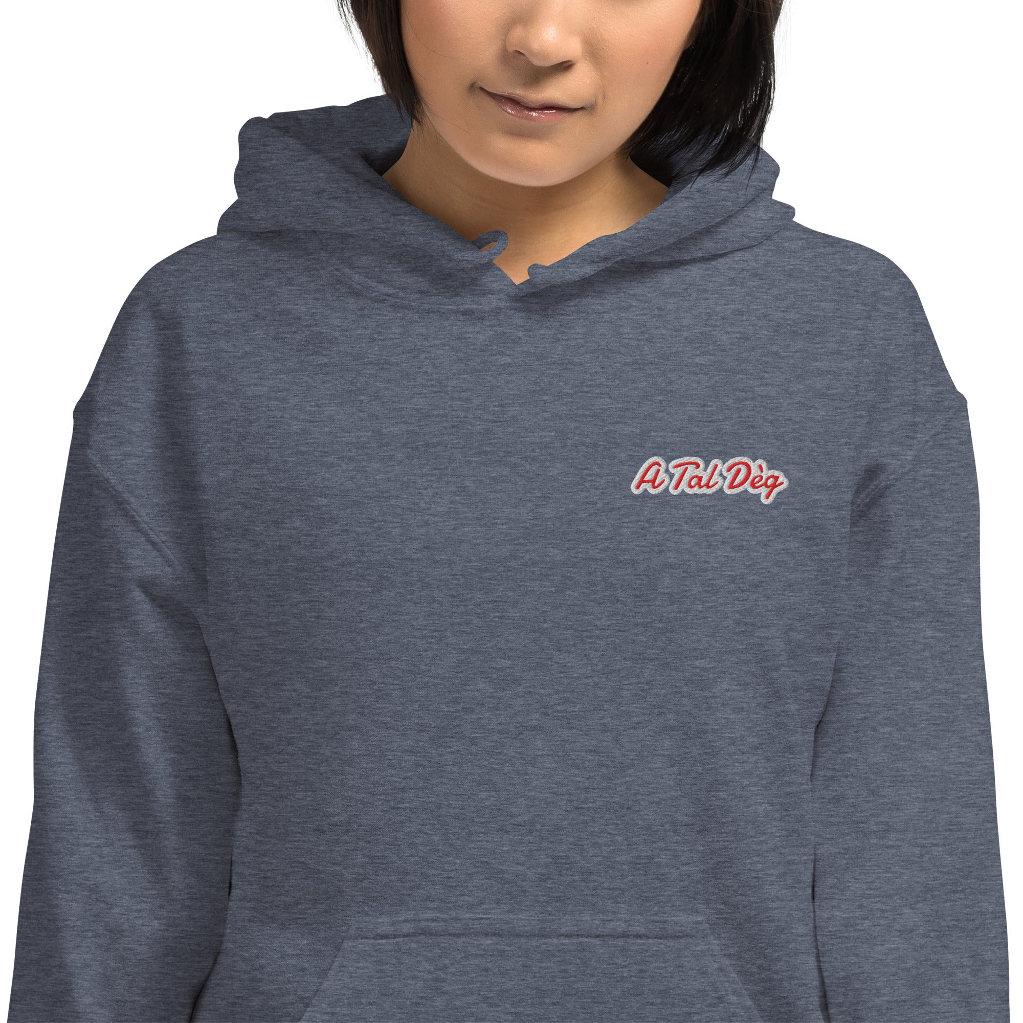Felpa Ricamata Unisex – Morbida con Cappuccio e Tasca Frontale – Stile Streetwear – A Tal Dèg