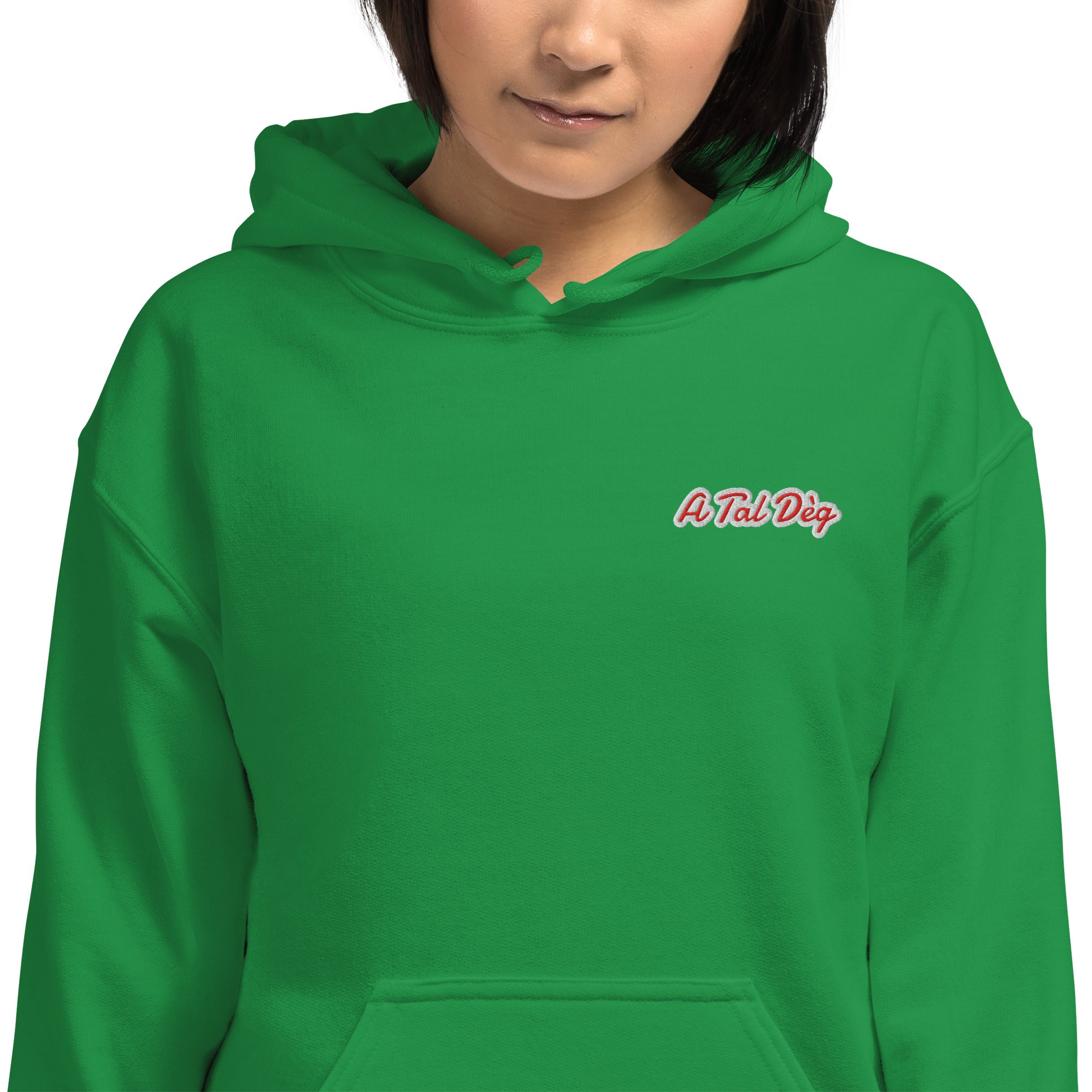 Felpa Ricamata Unisex – Morbida con Cappuccio e Tasca Frontale – Stile Streetwear – A Tal Dèg
