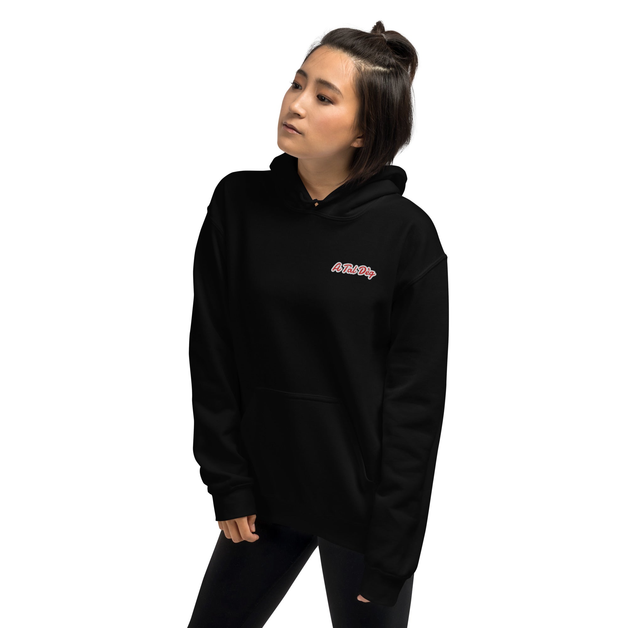 Felpa Ricamata Unisex – Morbida con Cappuccio e Tasca Frontale – Stile Streetwear – A Tal Dèg