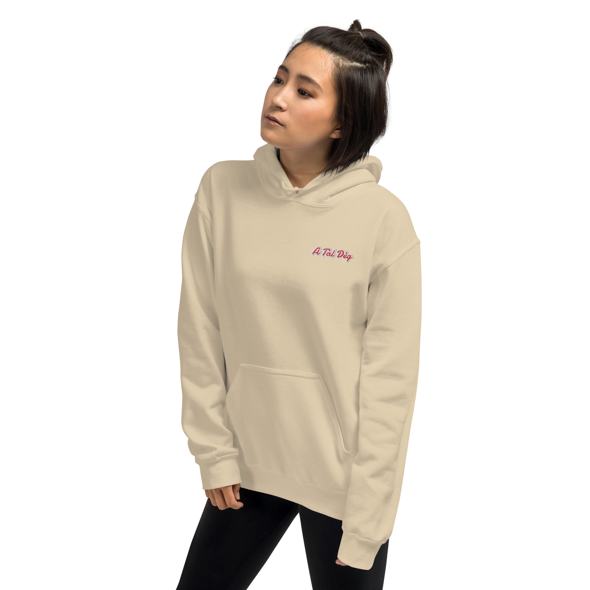 Felpa Ricamata Unisex – Morbida con Cappuccio e Tasca Frontale – Stile Streetwear – A Tal Dèg