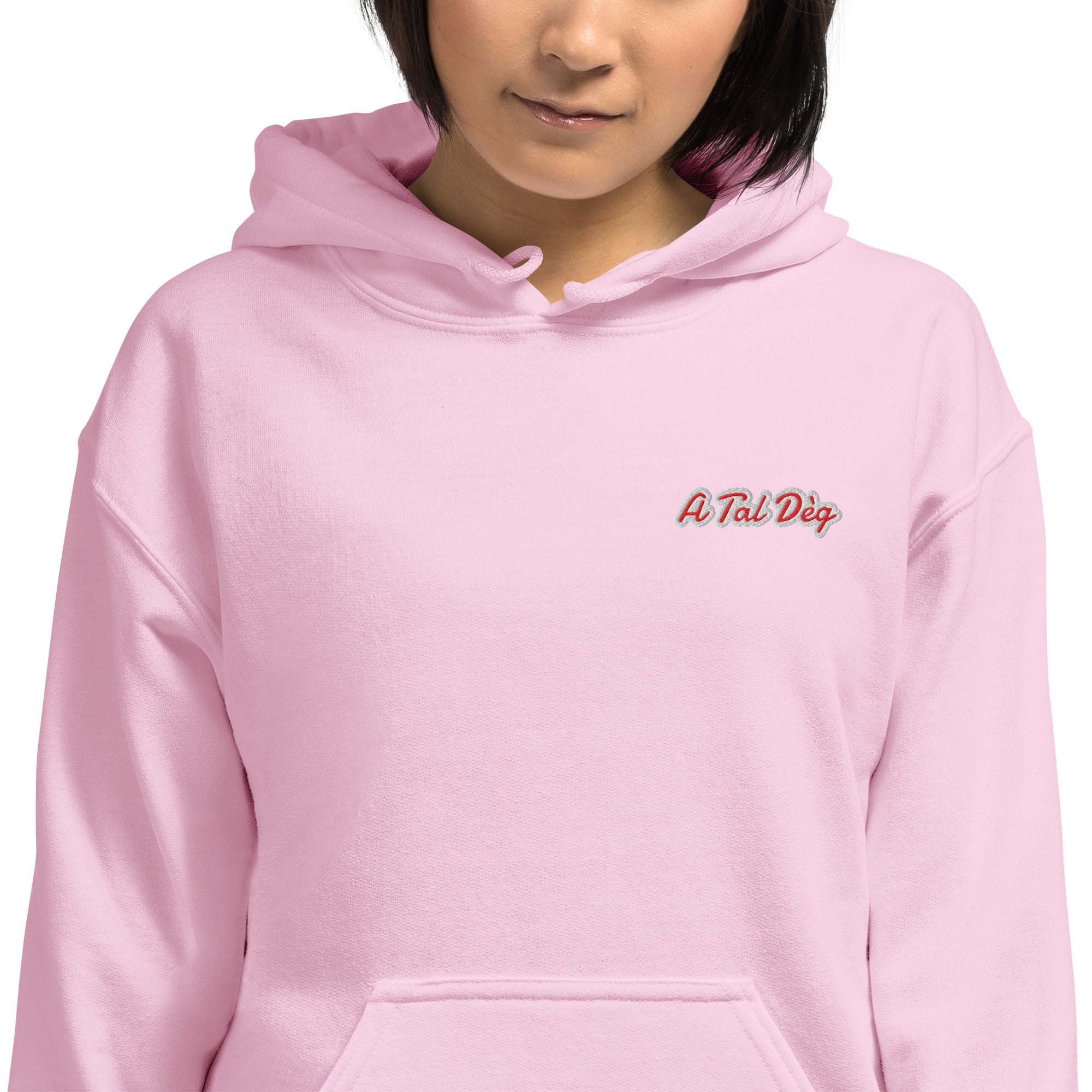 Felpa Ricamata Unisex – Morbida con Cappuccio e Tasca Frontale – Stile Streetwear – A Tal Dèg